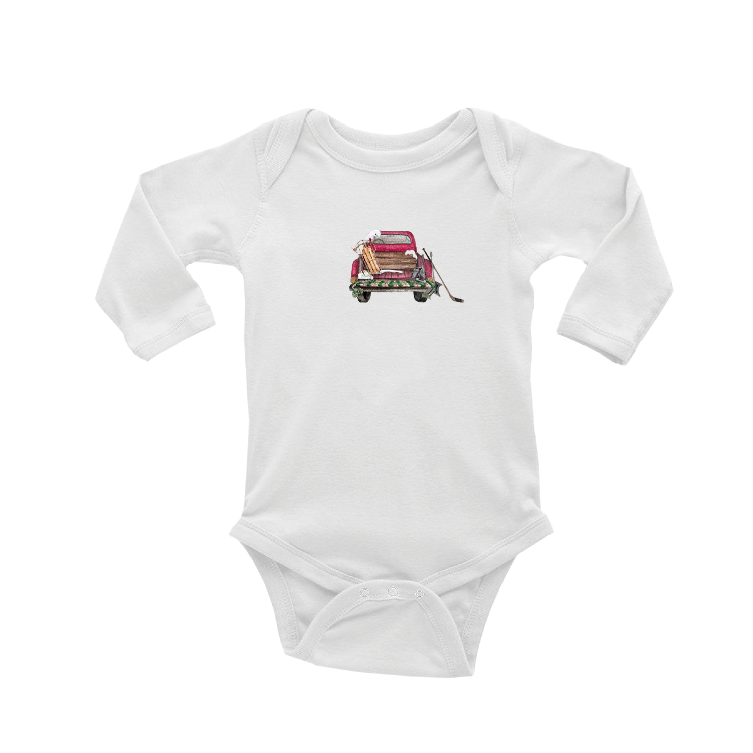 pick up truck skating baby snap up short sleeve