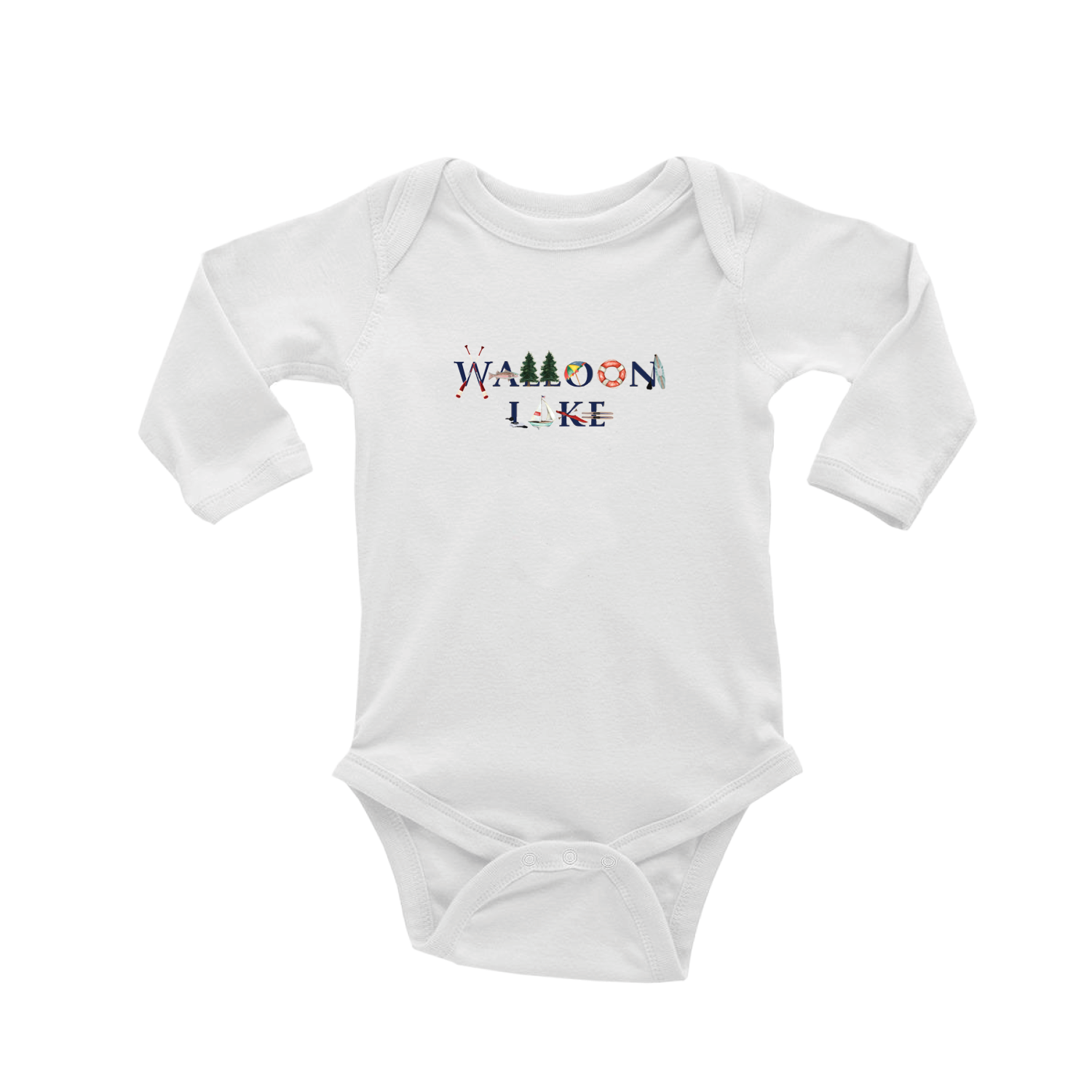 walloon lake baby snap up long sleeve