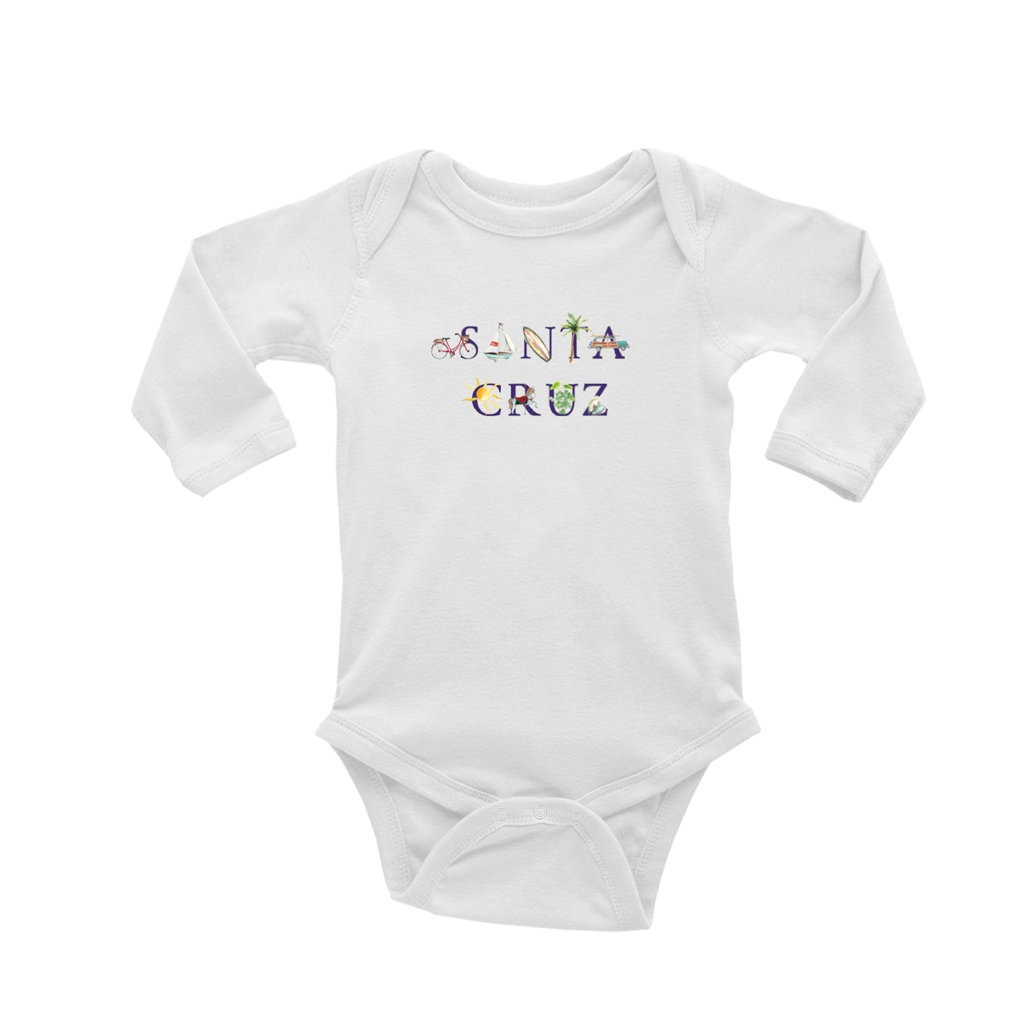 santa cruz baby snap up long sleeve