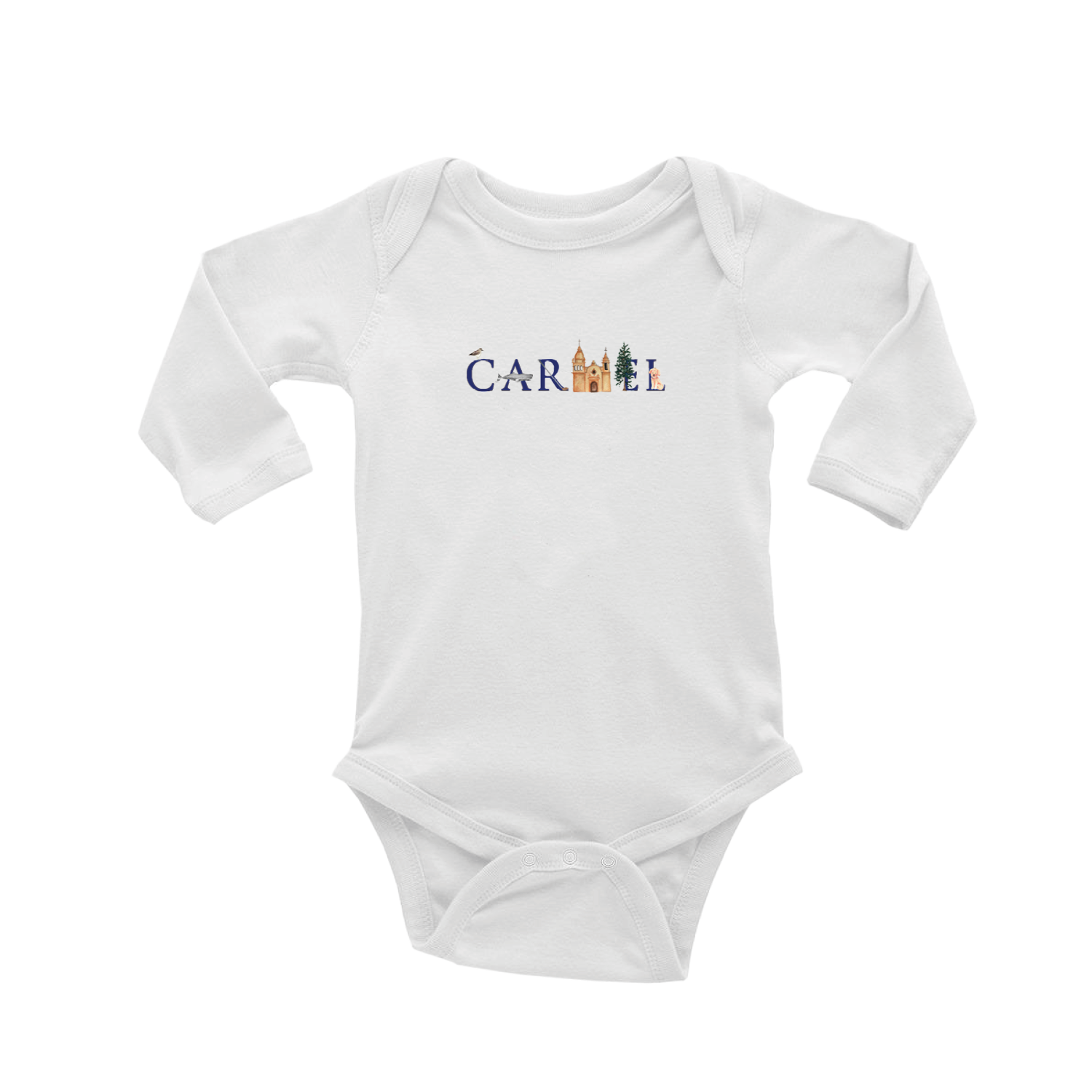 carmel baby snap up long sleeve