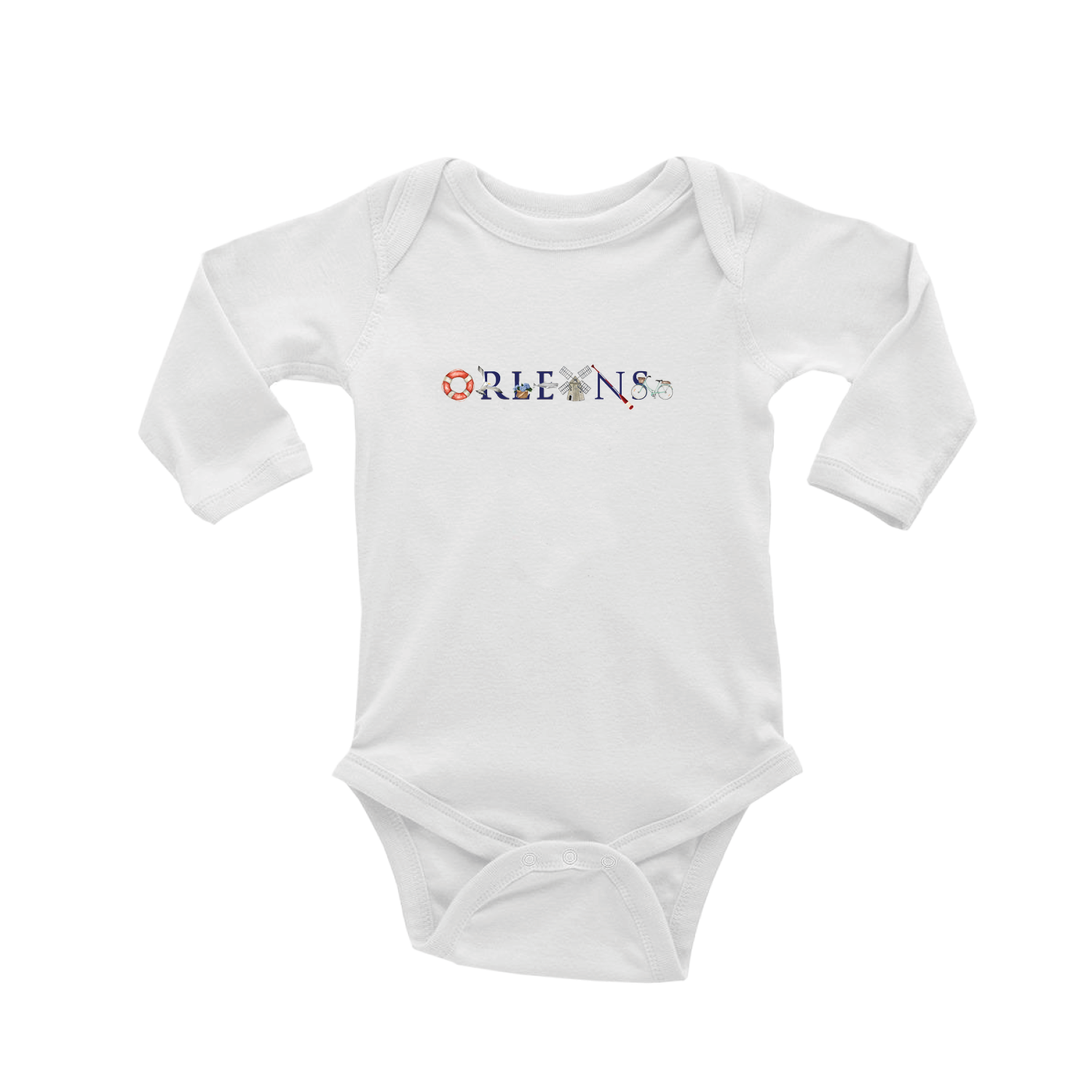orleans baby snap up long sleeve