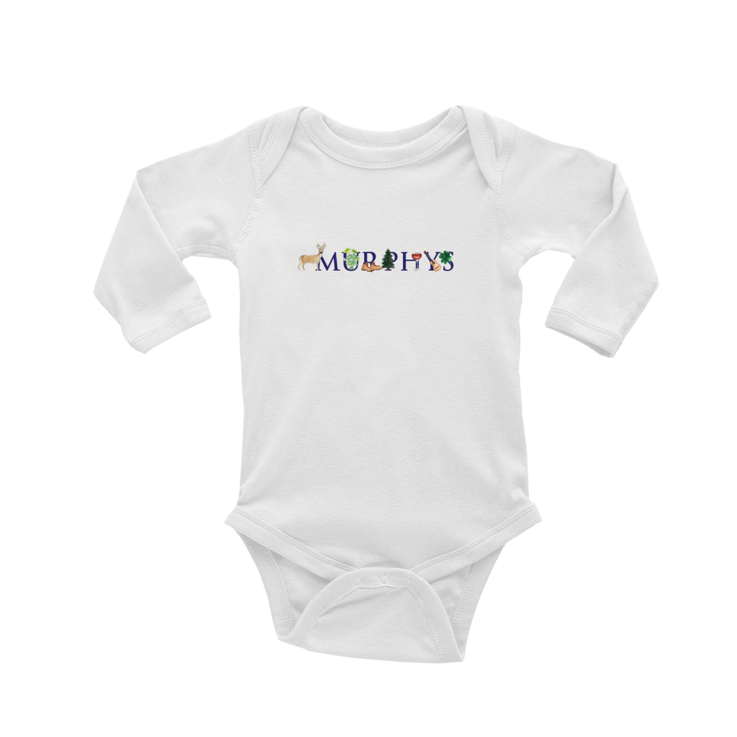 murphys baby snap up long sleeve