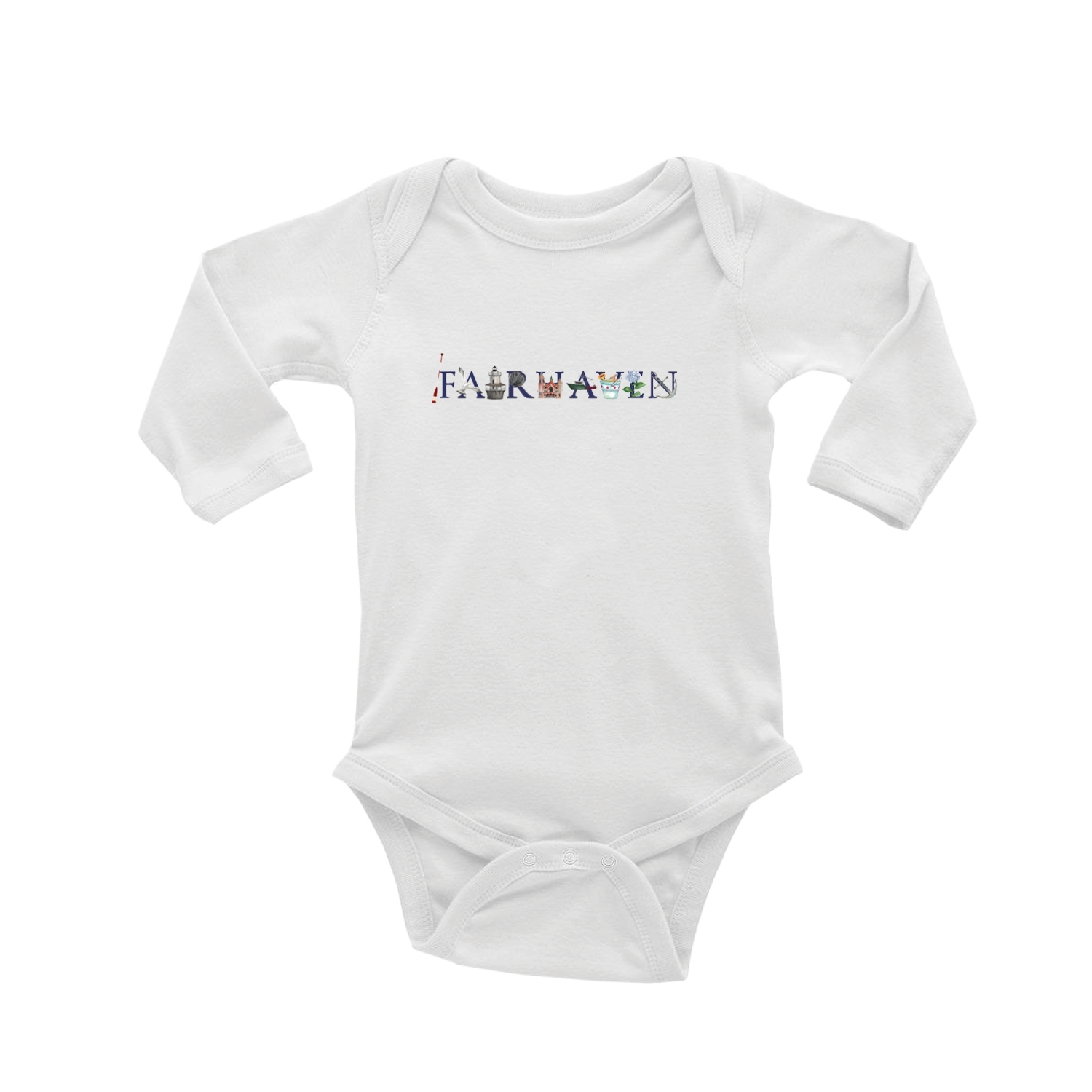 fairhaven baby snap up long sleeve