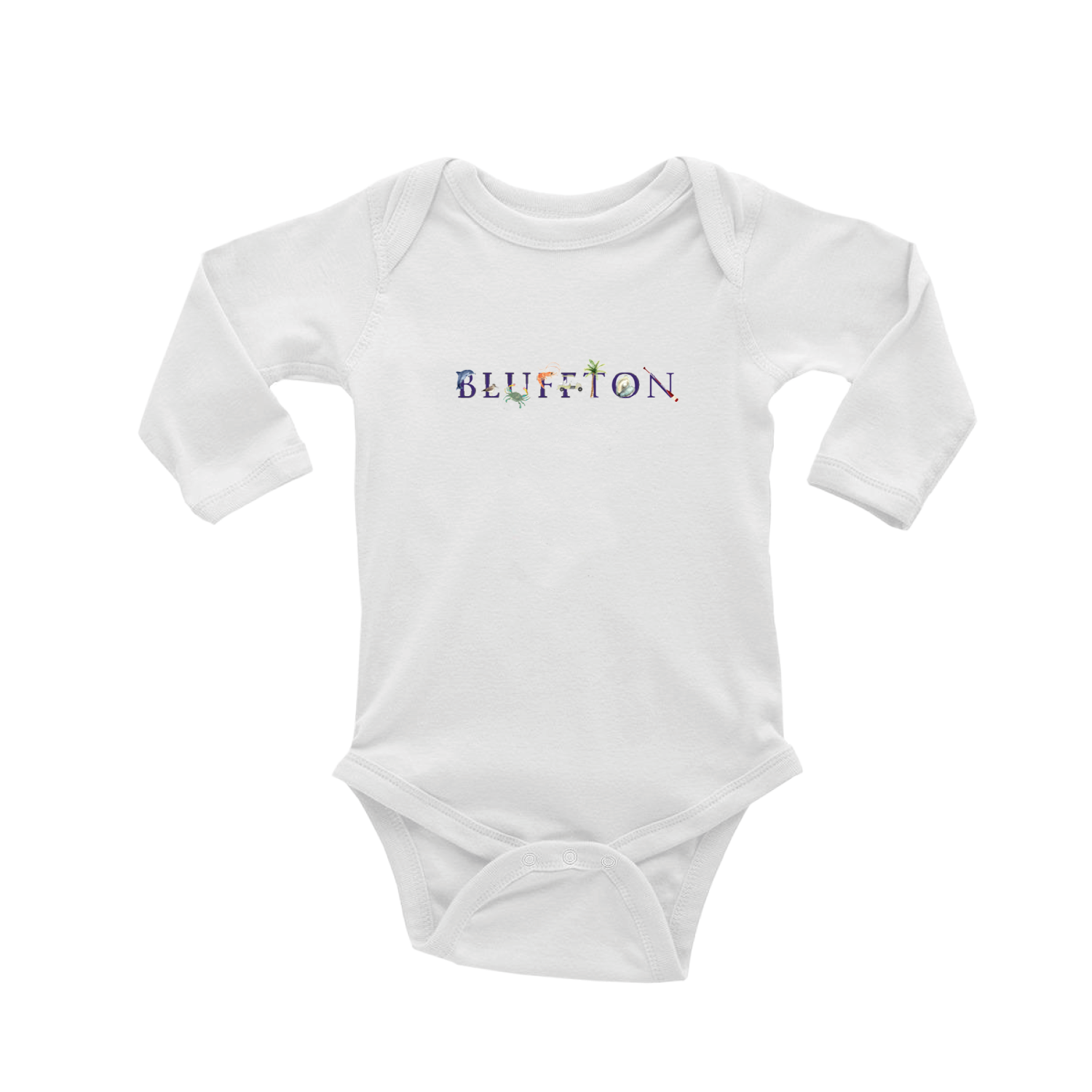 bluffton baby snap up long sleeve