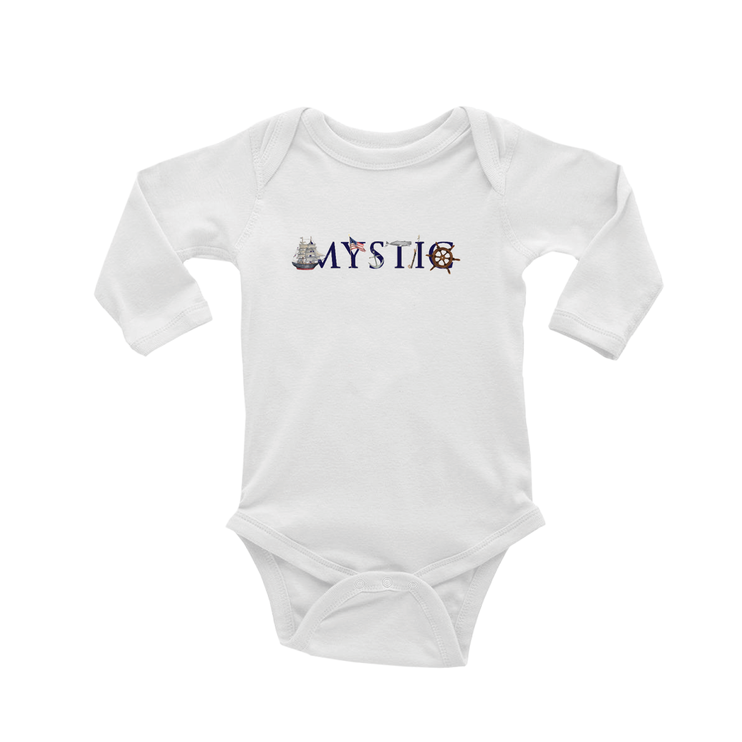 mystic baby snap up long sleeve