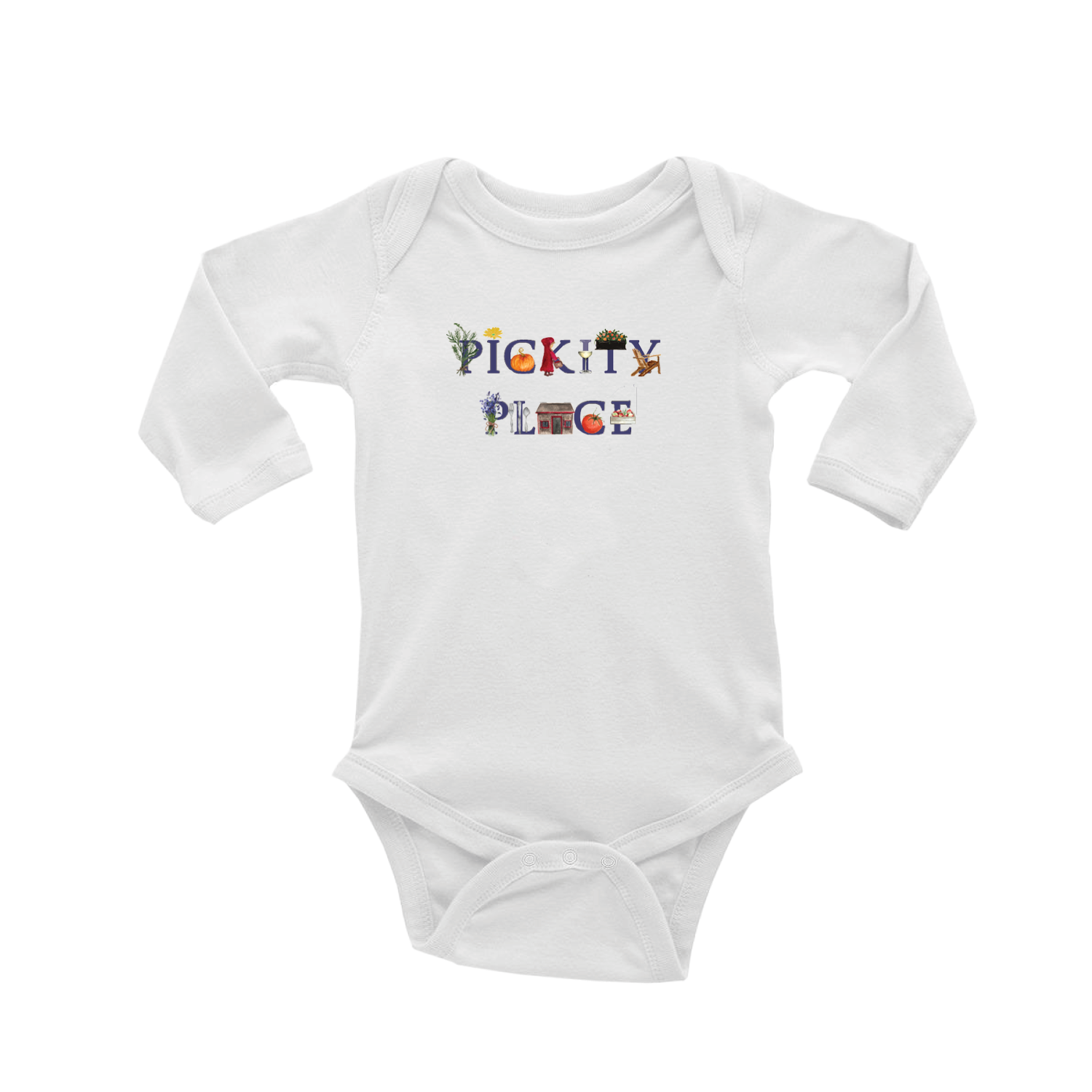 pickity place baby snap up long sleeve
