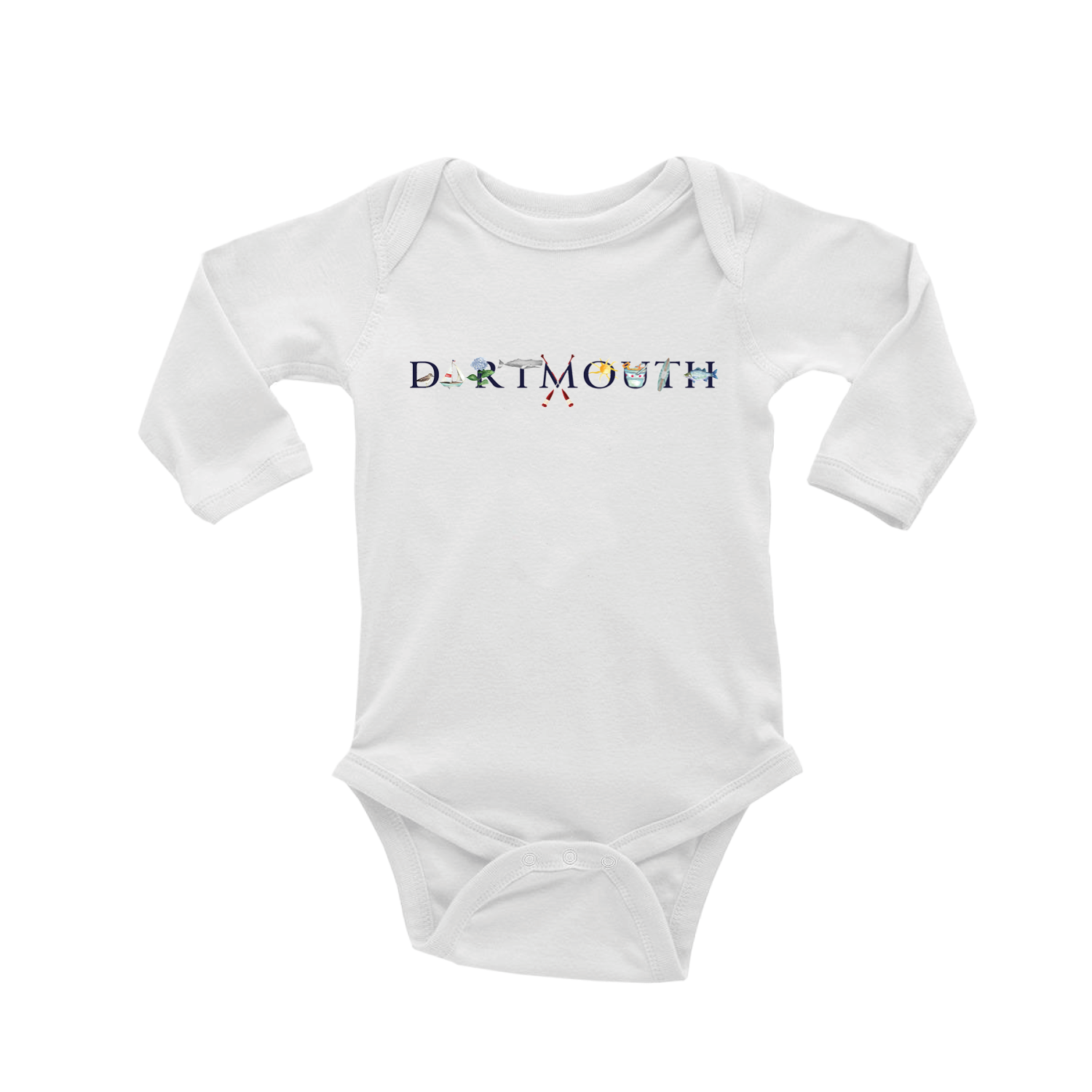 dartmouth baby snap up long sleeve