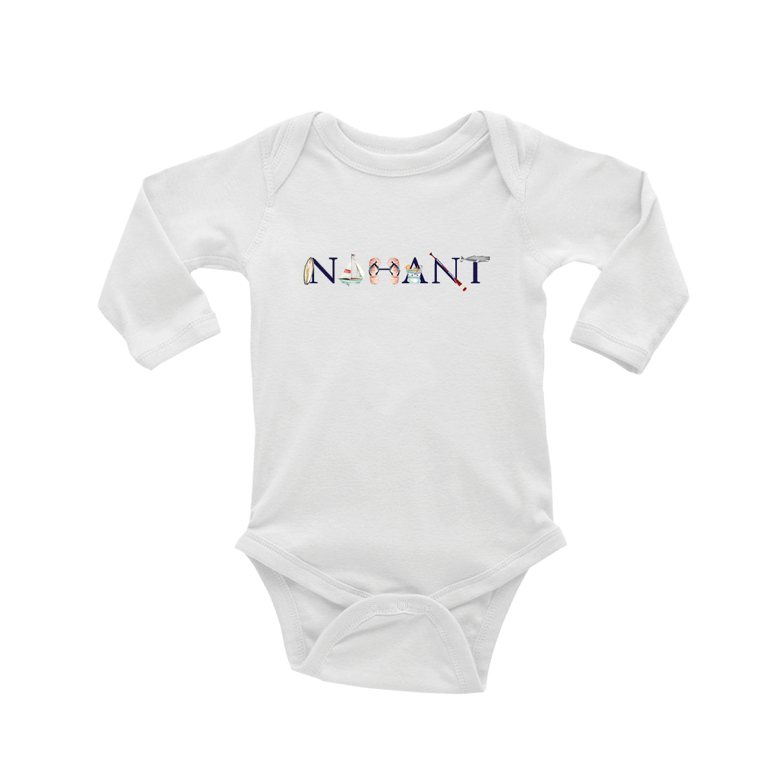 nahant baby snap up long sleeve