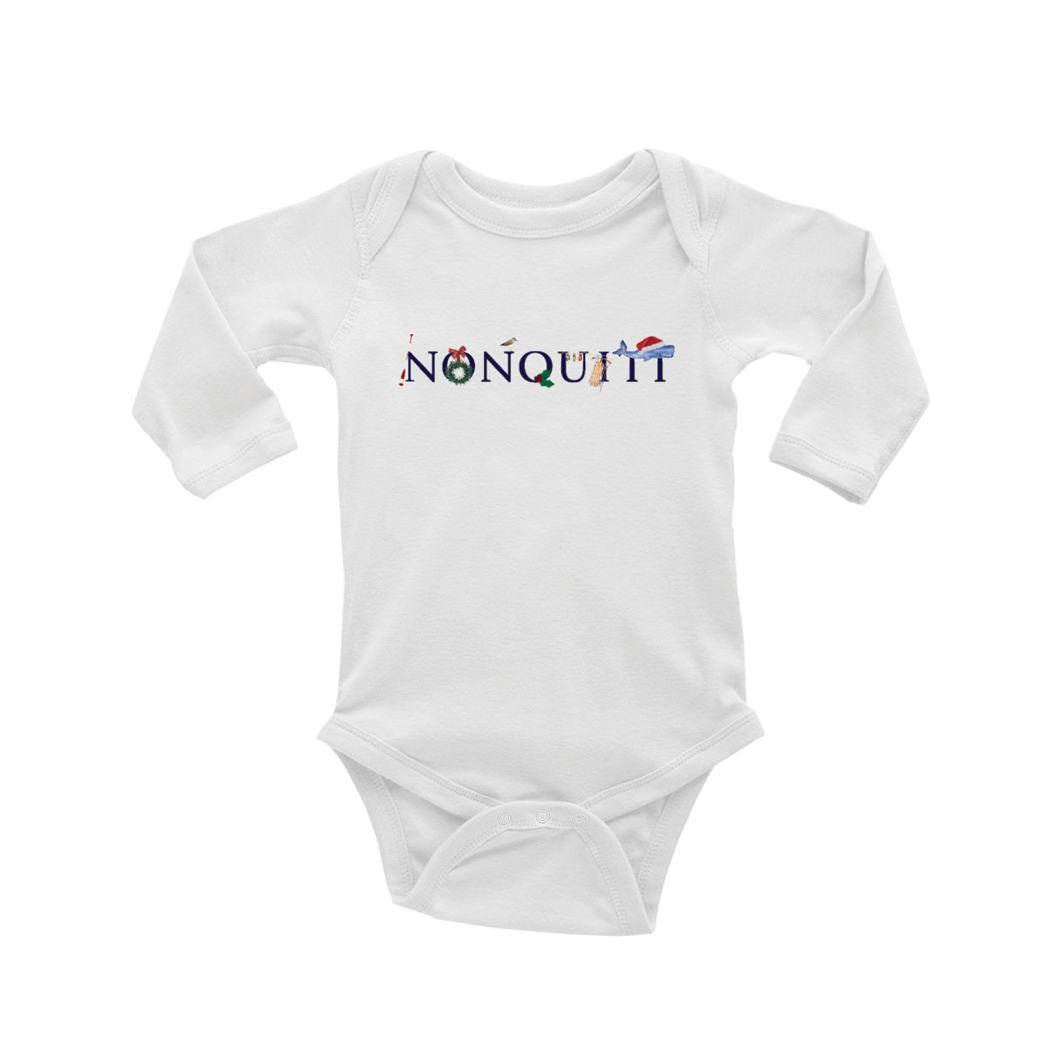 nonquitt holiday baby snap up long sleeve
