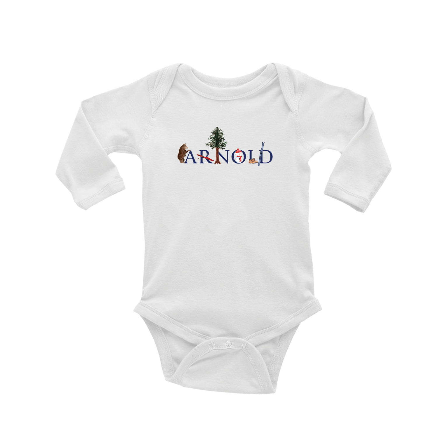 arnold baby snap up long sleeve