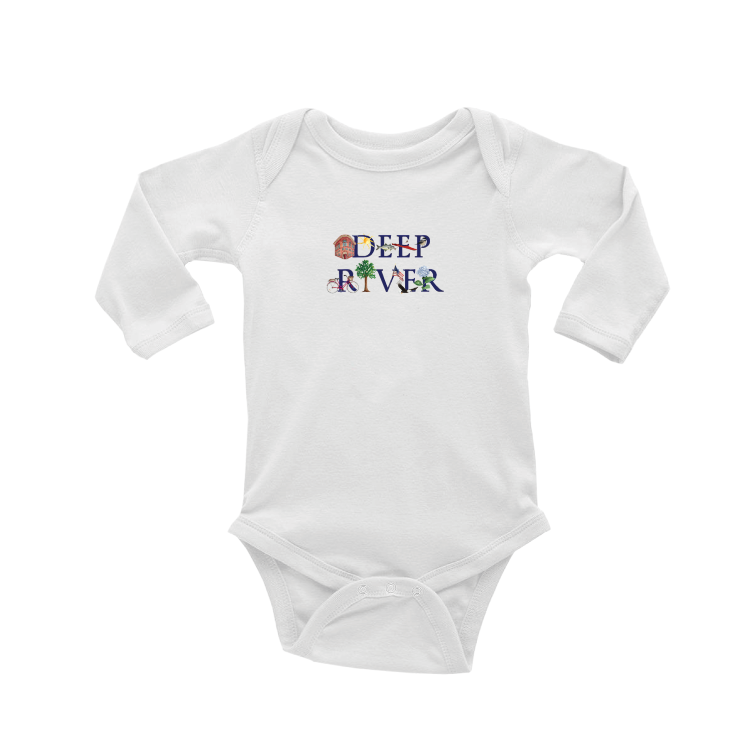 deep river baby snap up long sleeve