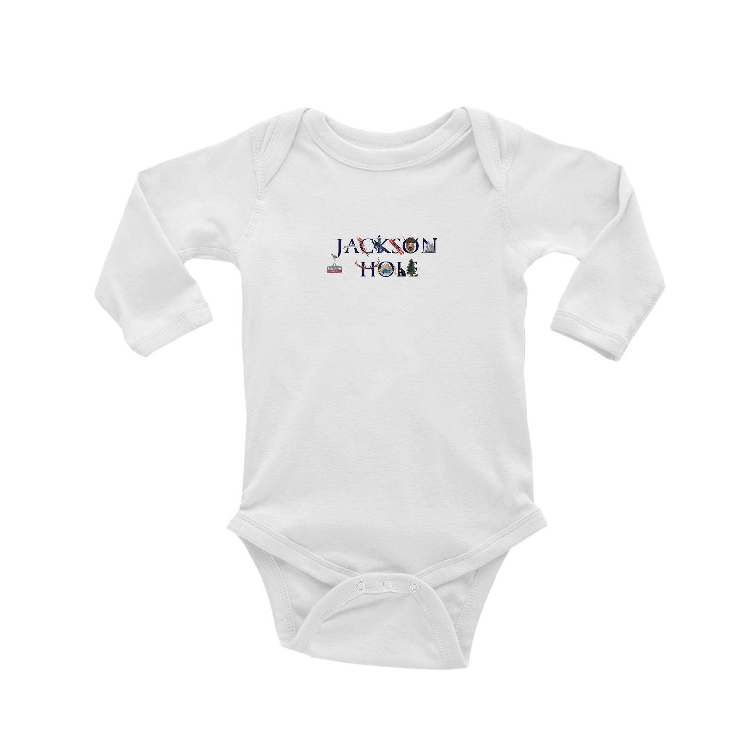 jackson hole baby snap up long sleeve