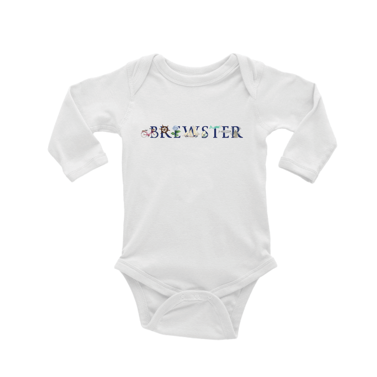 Brewster baby snap up long sleeve