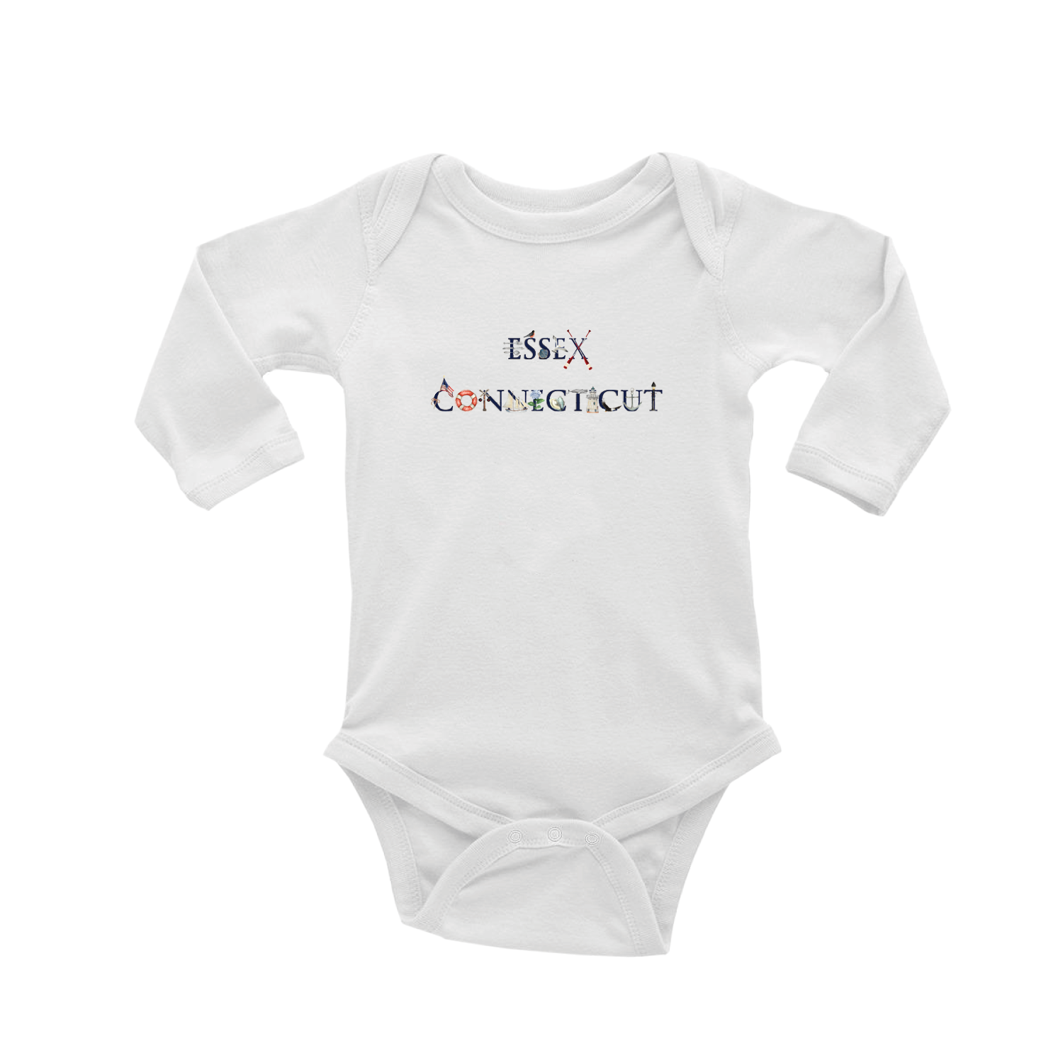 essex connecticut baby snap up long sleeve