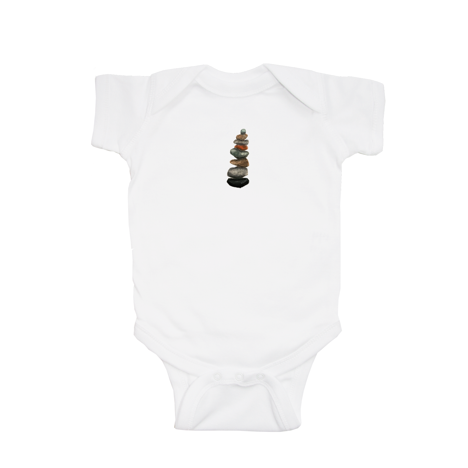 rock cairn baby snap up short sleeve