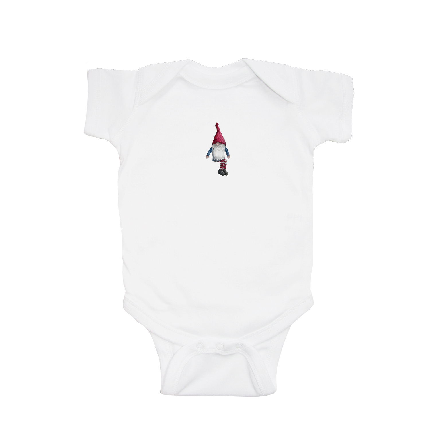 gnome baby snap up short sleeve