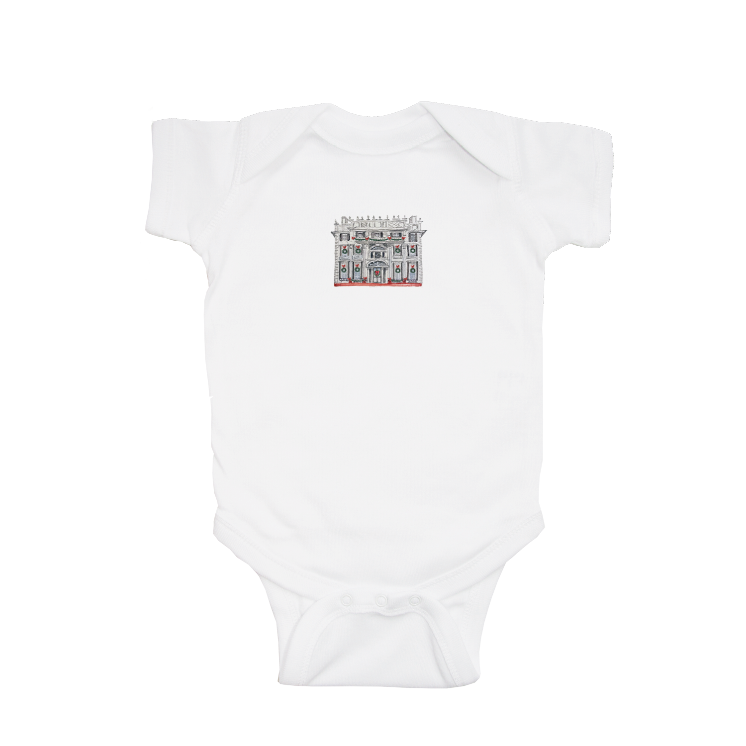 linden place holiday baby snap up short sleeve