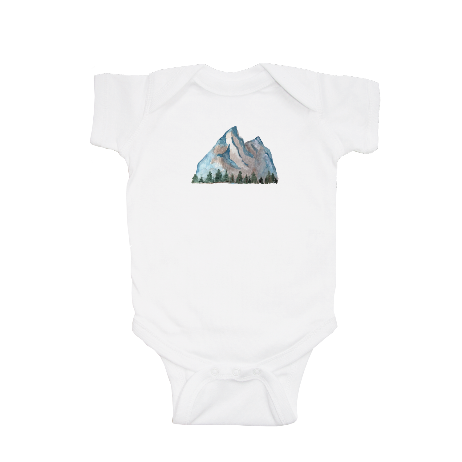 tetons baby snap up short sleeve