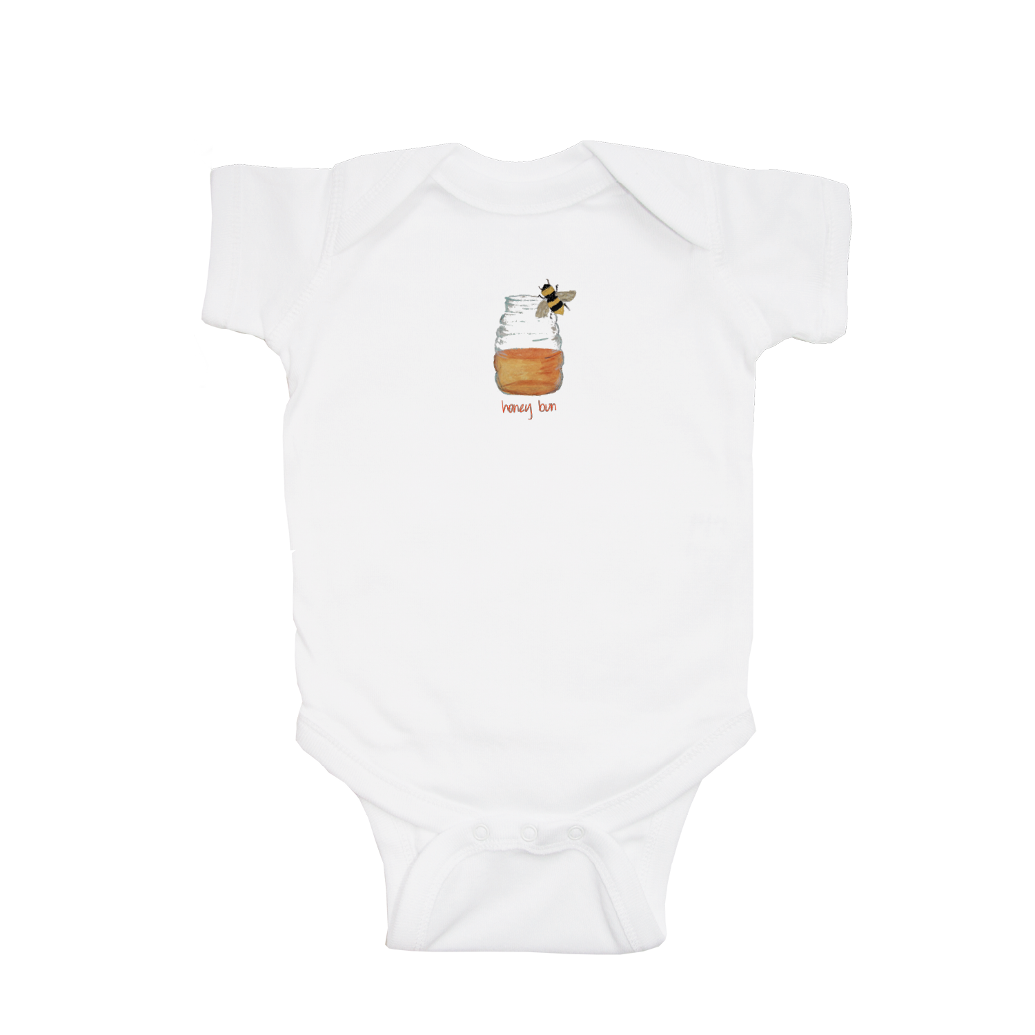 honey bun baby snap up short sleeve