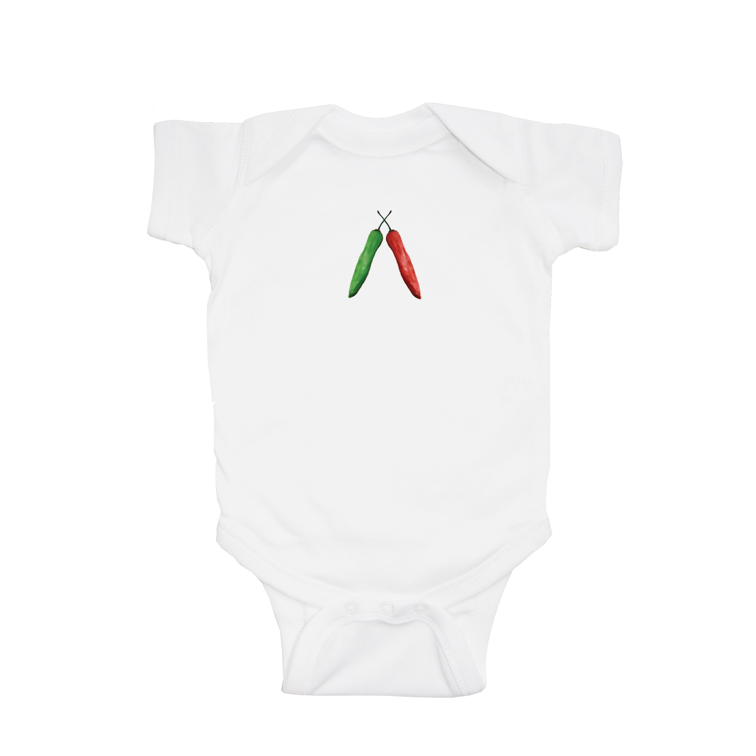 peppers together baby snap up short sleeve