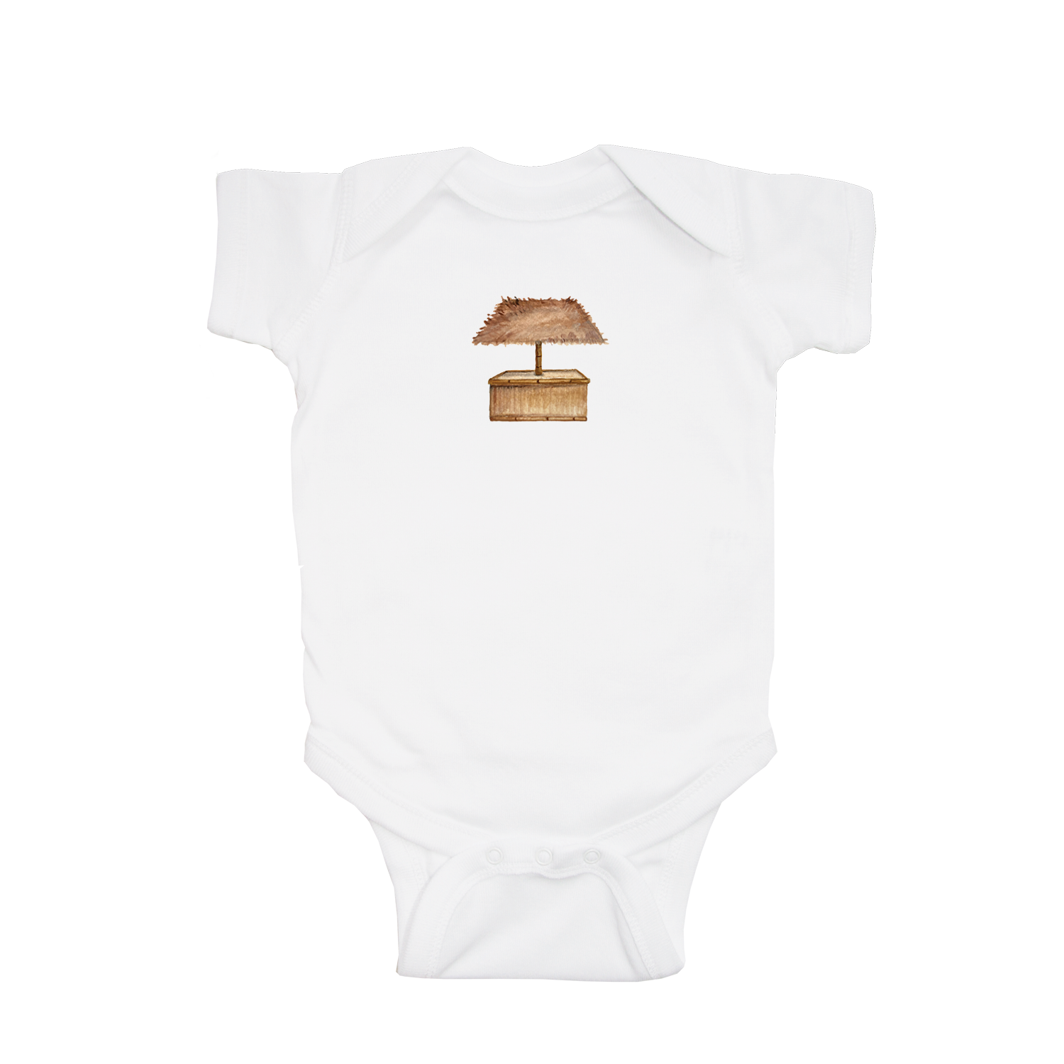 tiki hut baby snap up short sleeve