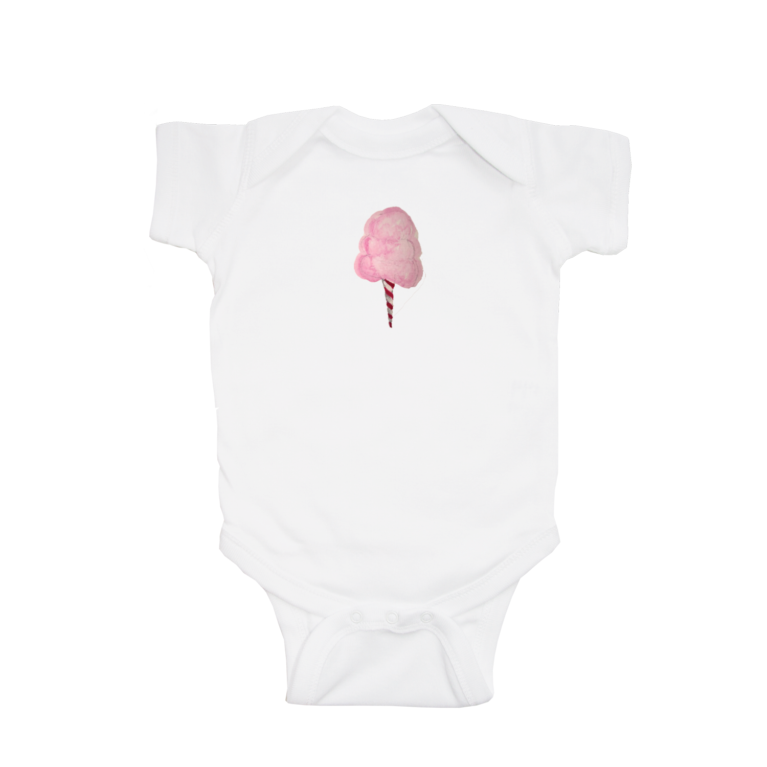 cotton candy baby snap up short sleeve