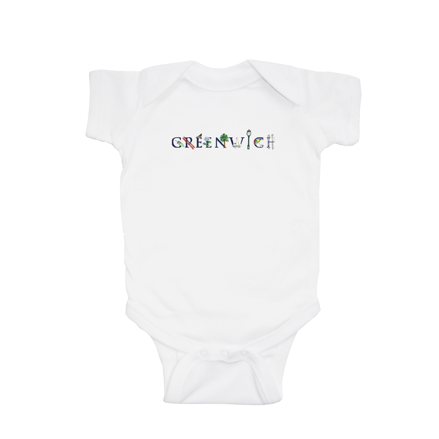 greenwich baby snap up short sleeve