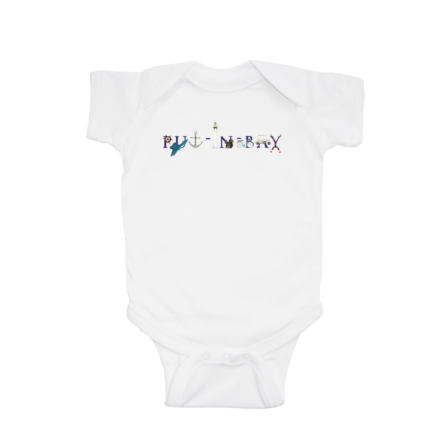 put-in-bay baby snap up short sleeve