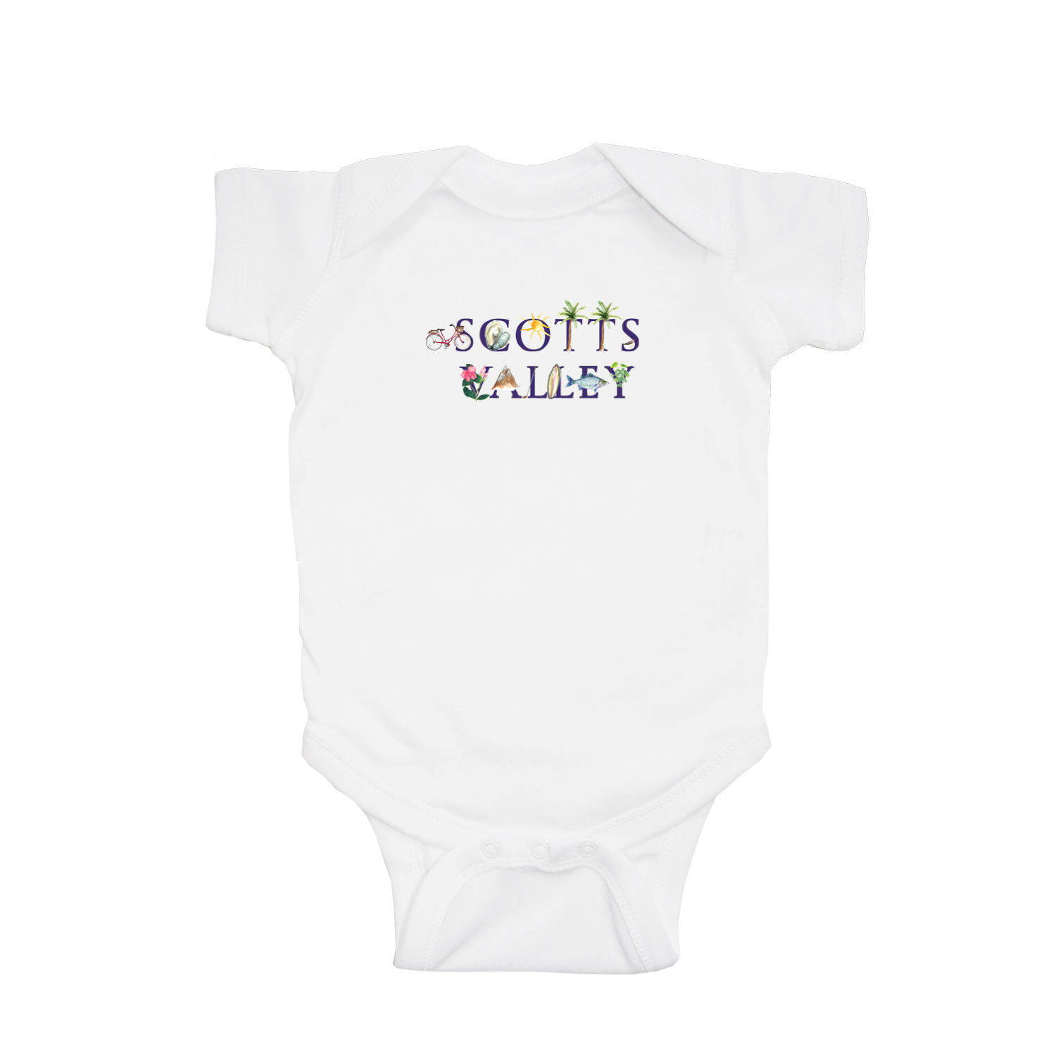 scotts valley baby snap up short sleeve