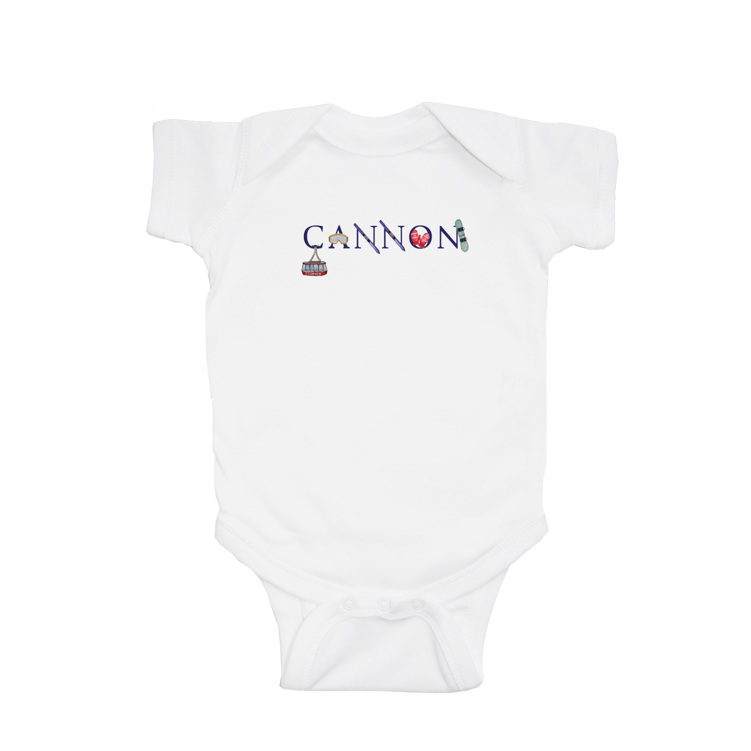 cannon baby snap up short sleeve