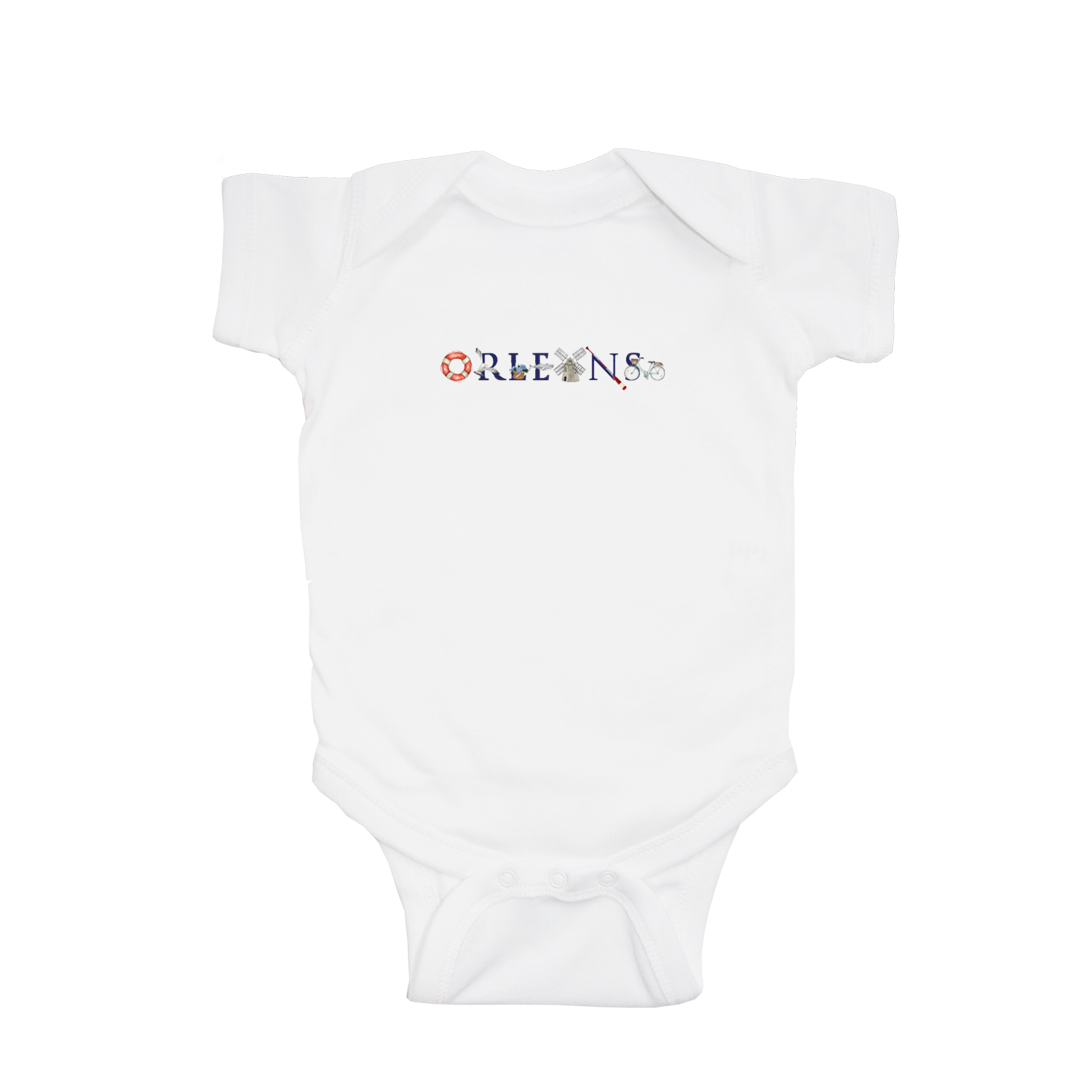 orleans baby snap up short sleeve