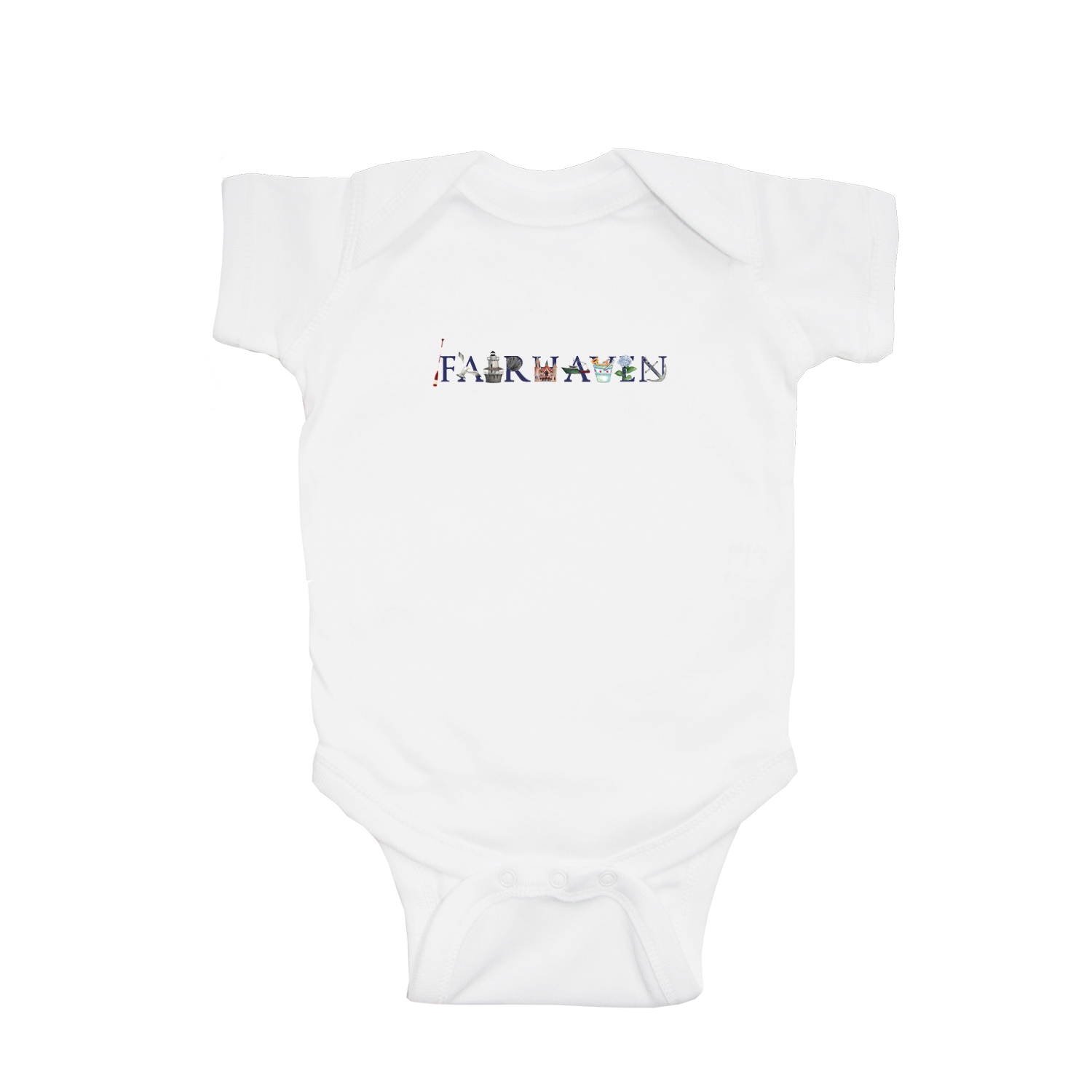 fairhaven baby snap up short sleeve