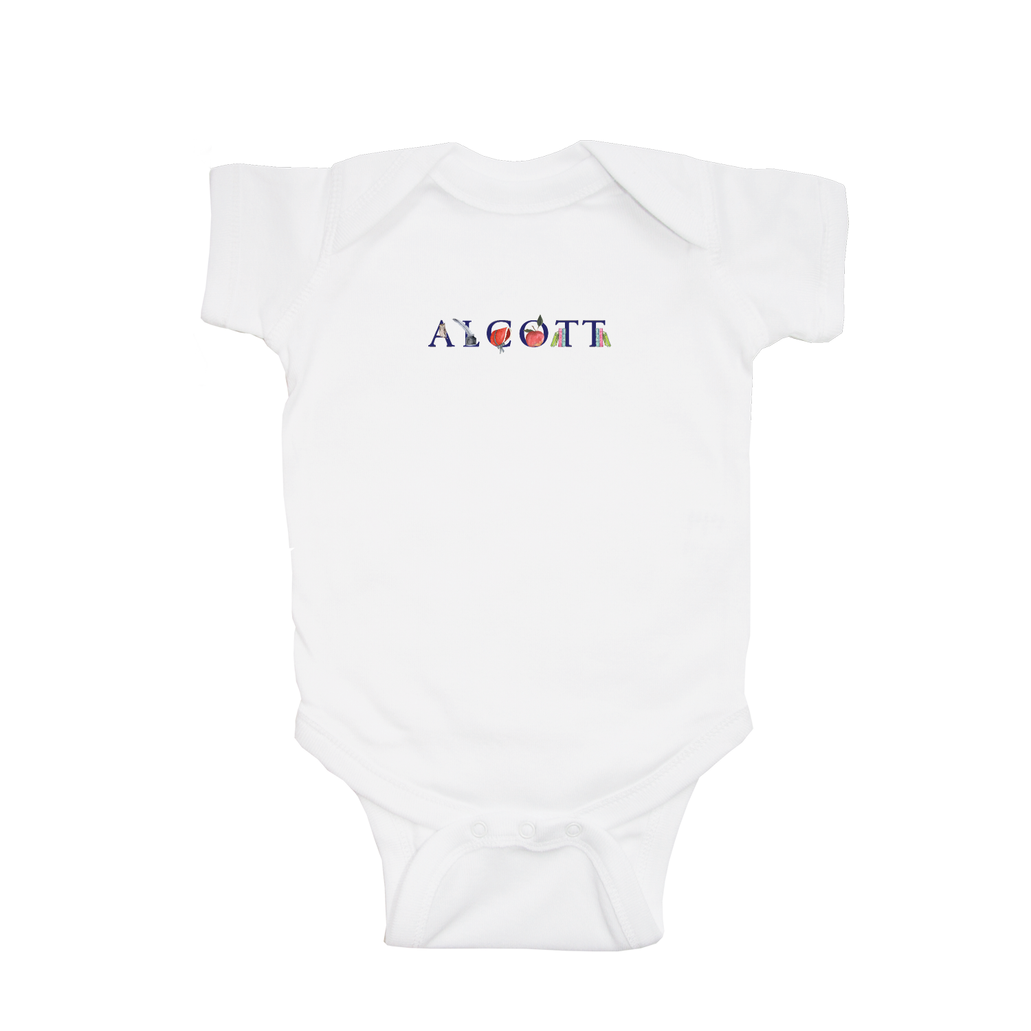 alcott baby snap up short sleeve
