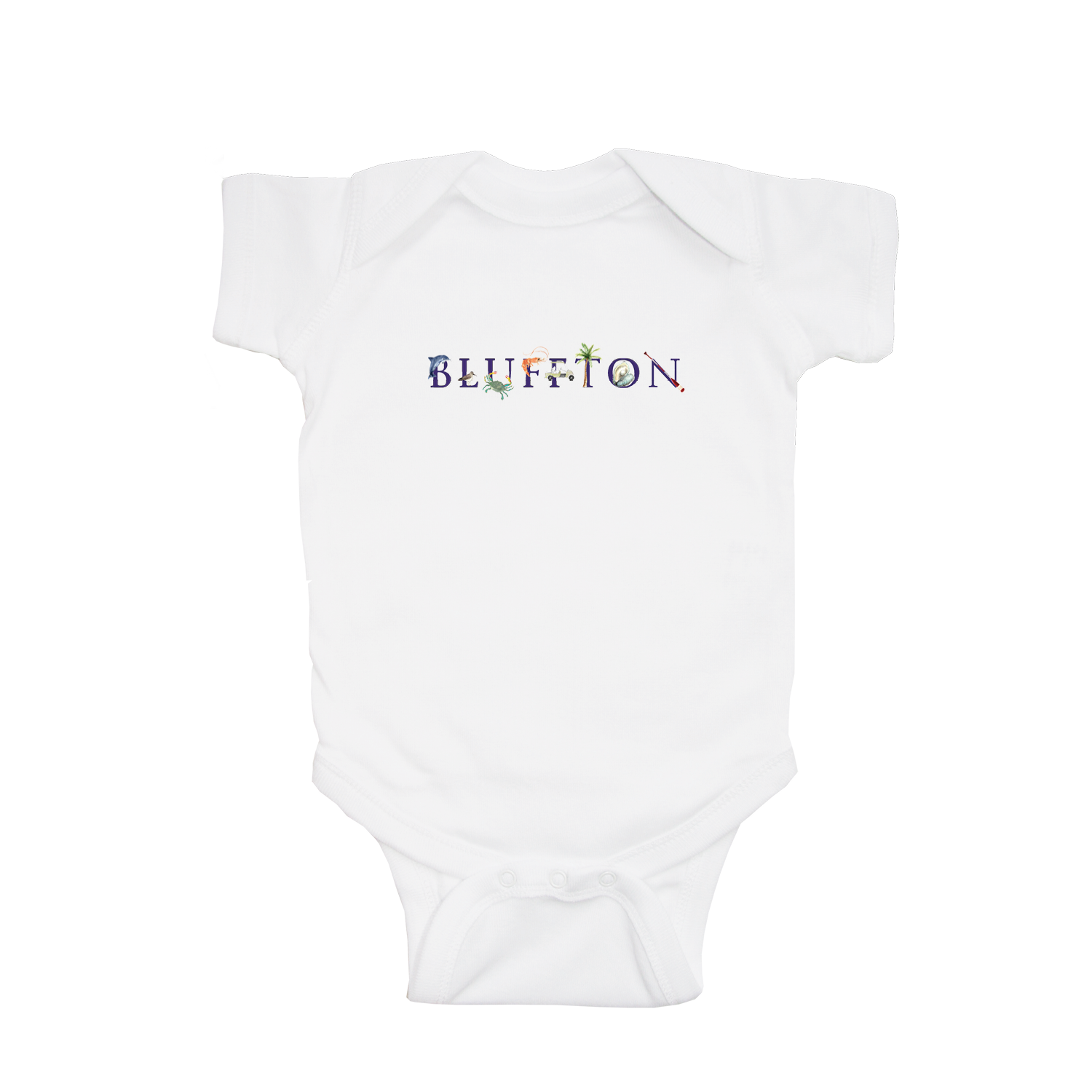 bluffton baby snap up short sleeve