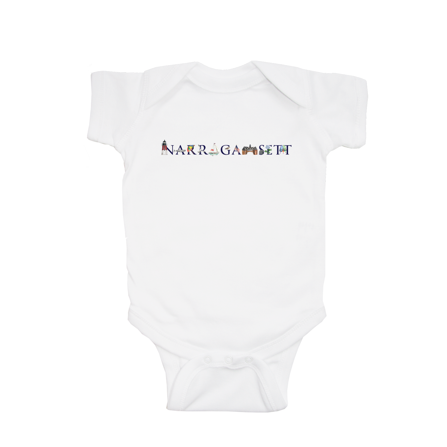 narragansett baby snap up short sleeve