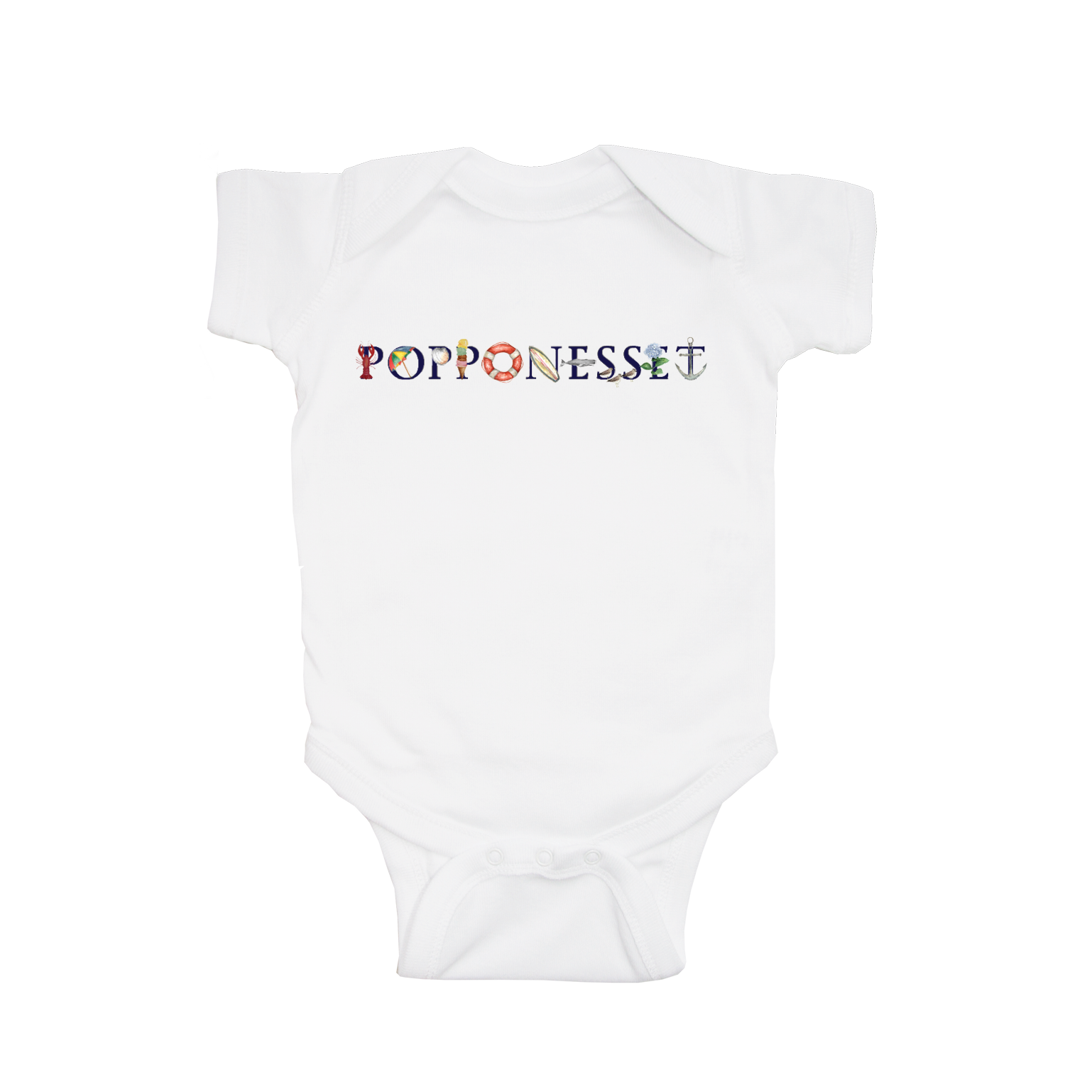 popponesset baby snap up short sleeve