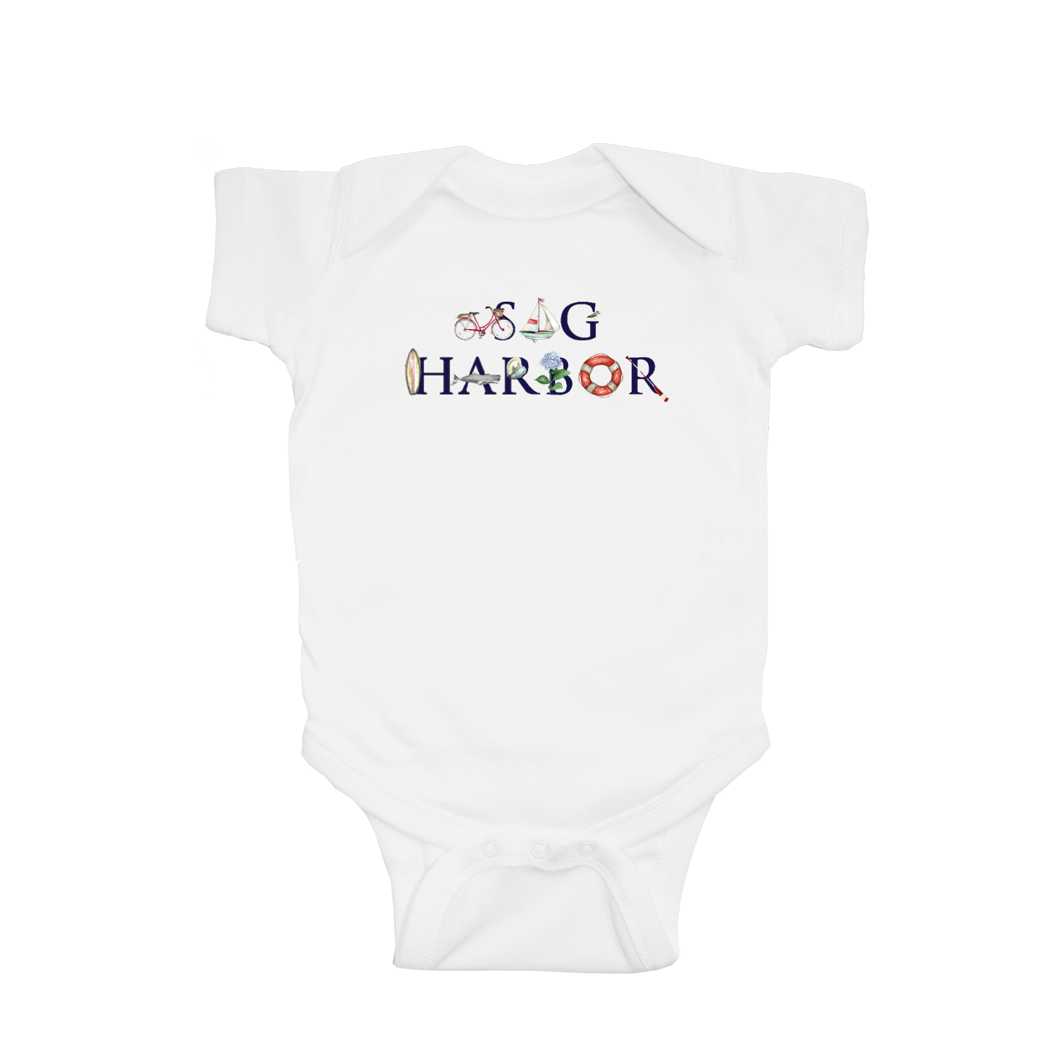 sag harbor baby snap up short sleeve