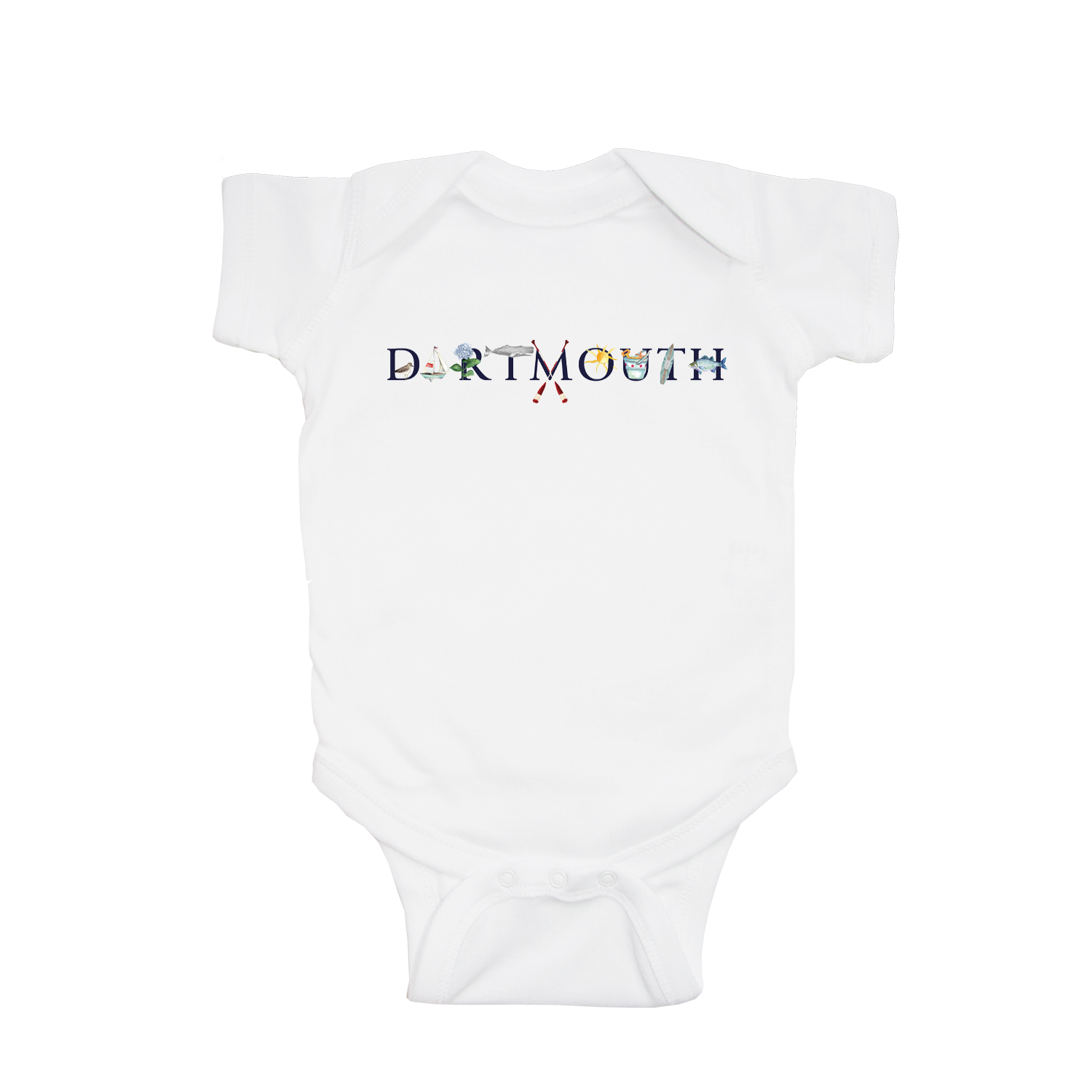 dartmouth baby snap up short sleeve