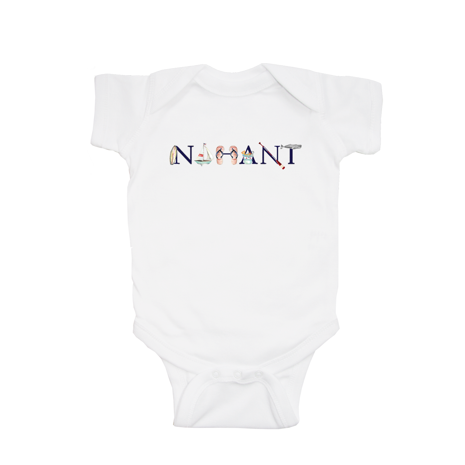 nahant baby snap up short sleeve