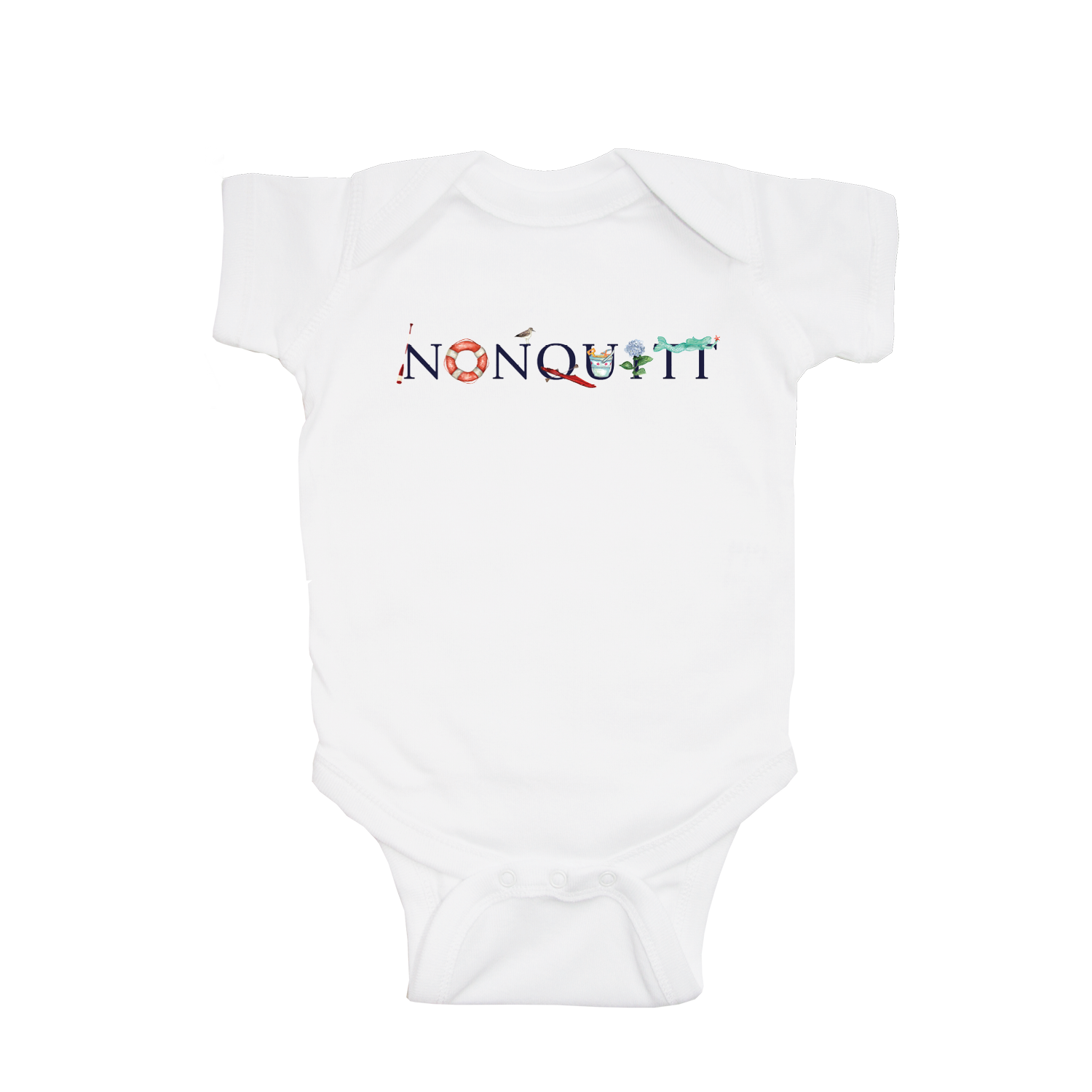 nonquitt baby snap up short sleeve