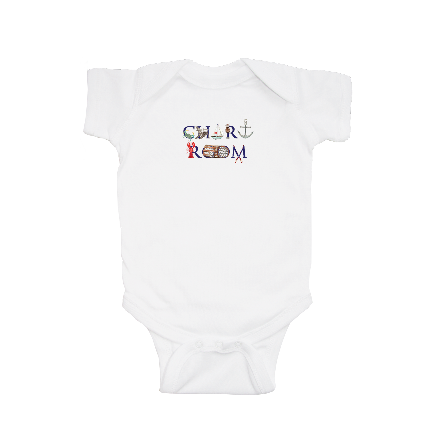 chart room baby snap up short sleeve