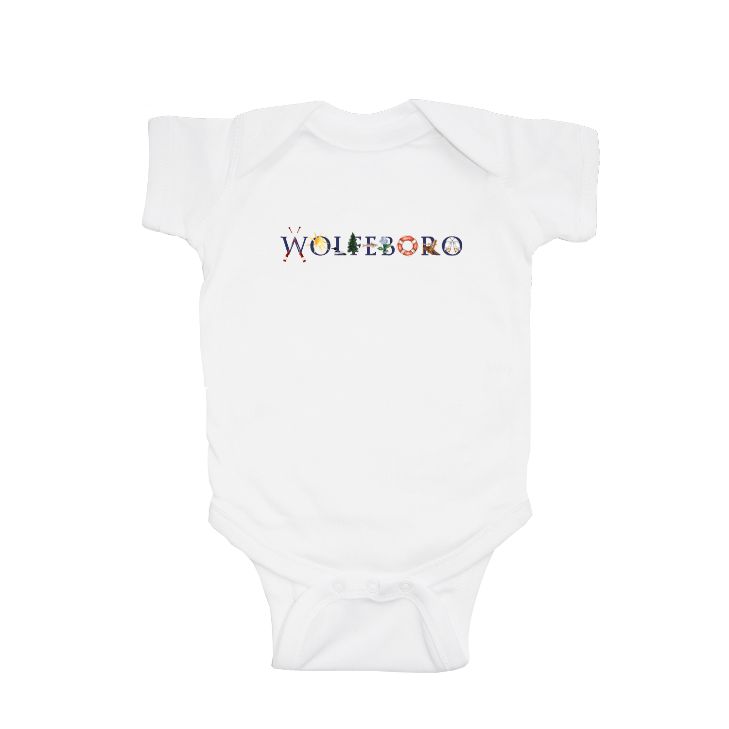 wolfeboro baby snap up short sleeve