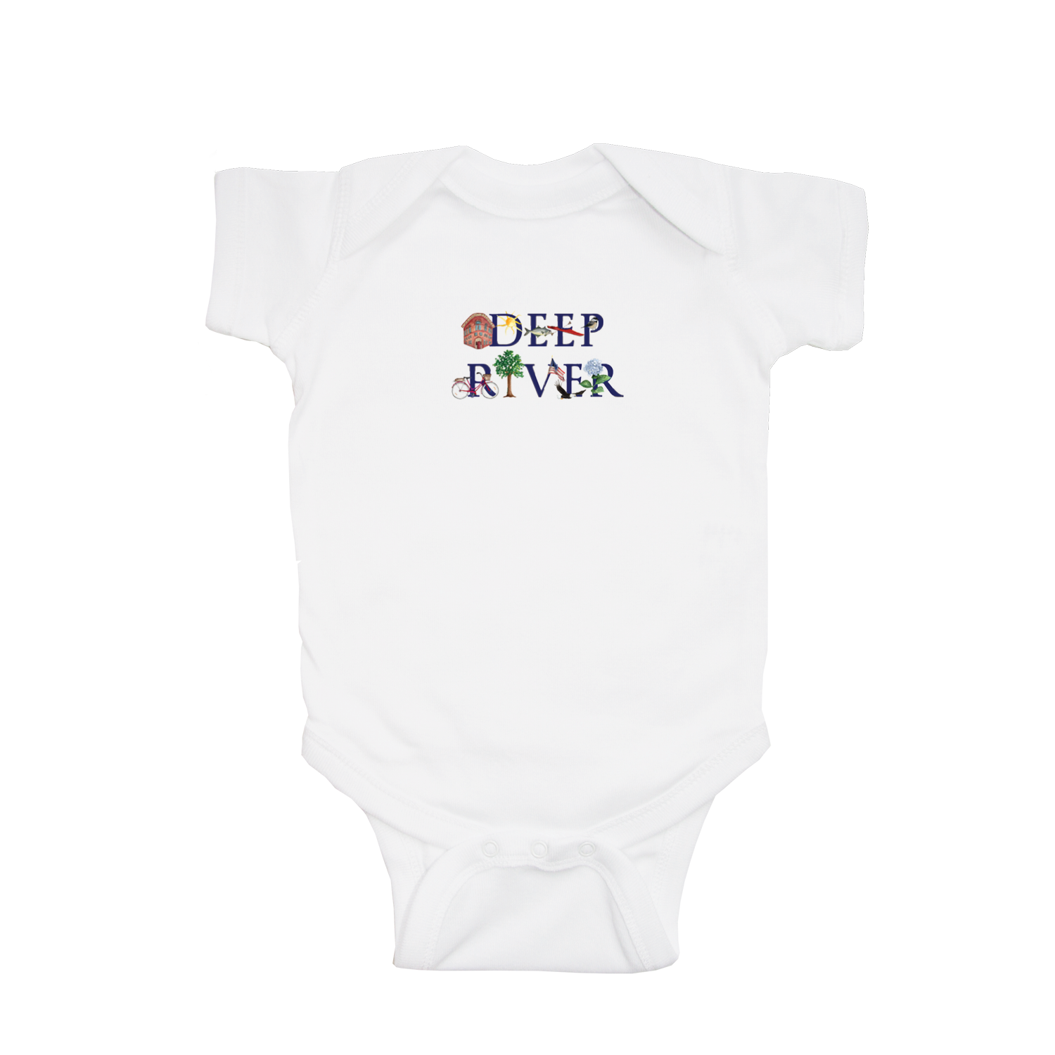 deep river baby snap up short sleeve