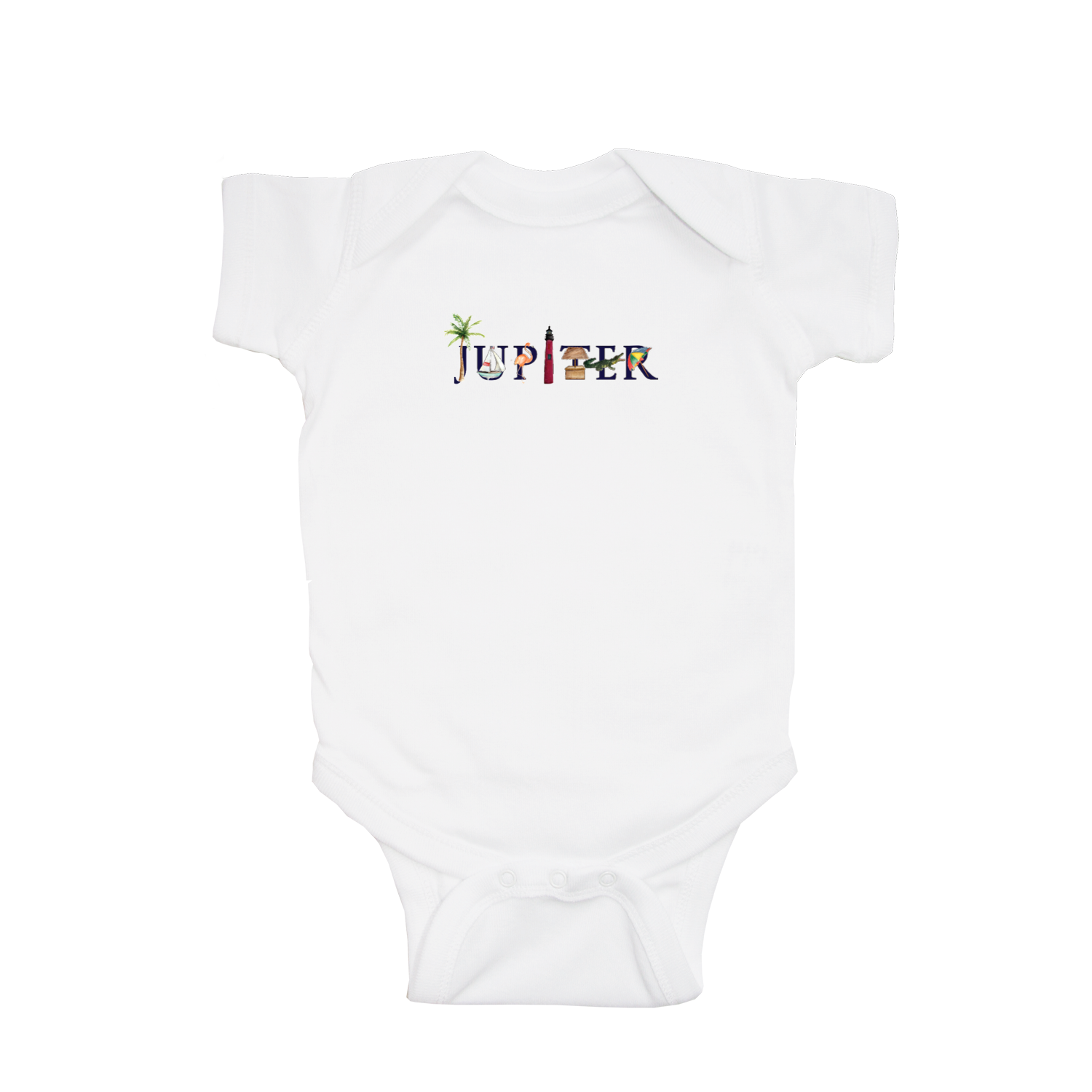 jupiter baby snap up short sleeve