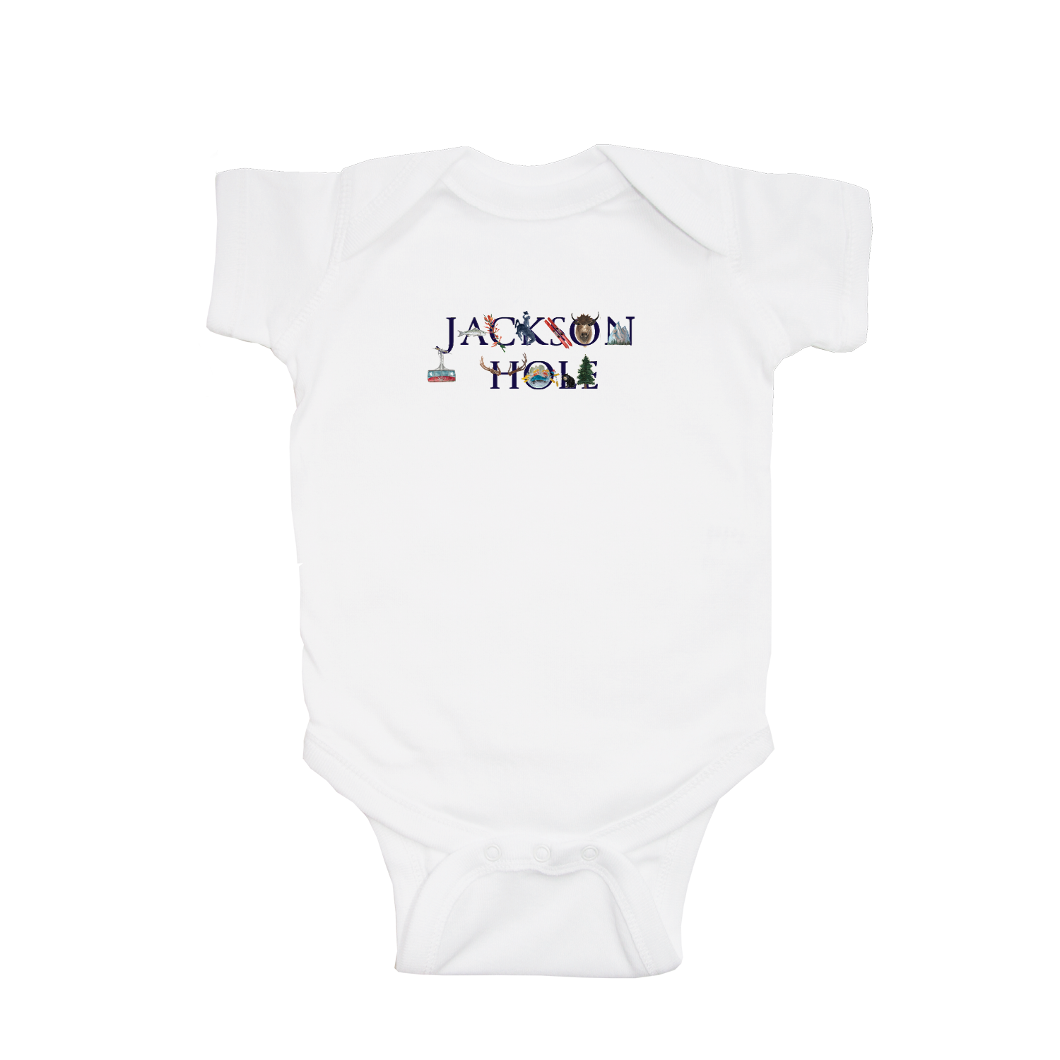 jackson hole baby snap up short sleeve