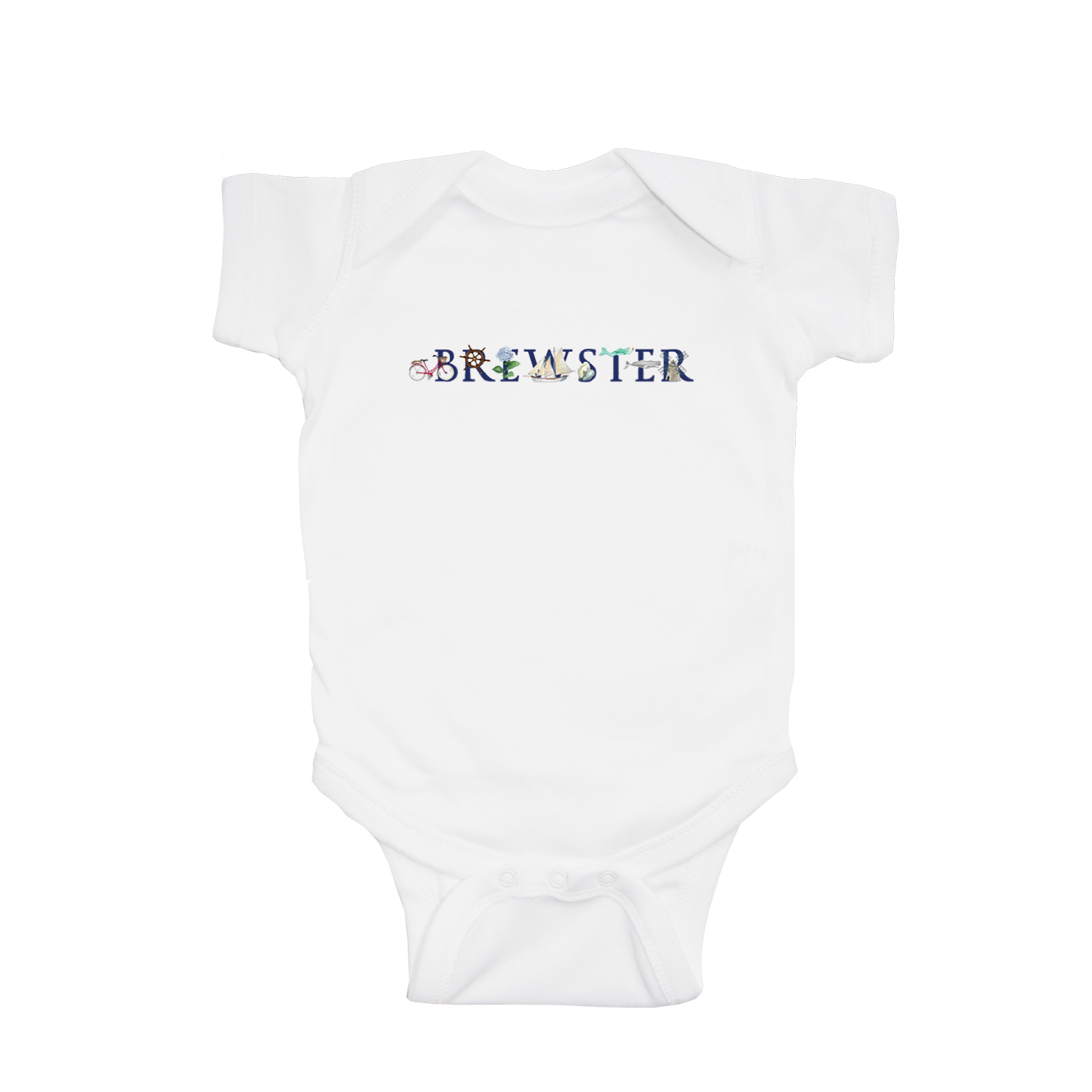 Brewster baby snap up short sleeve