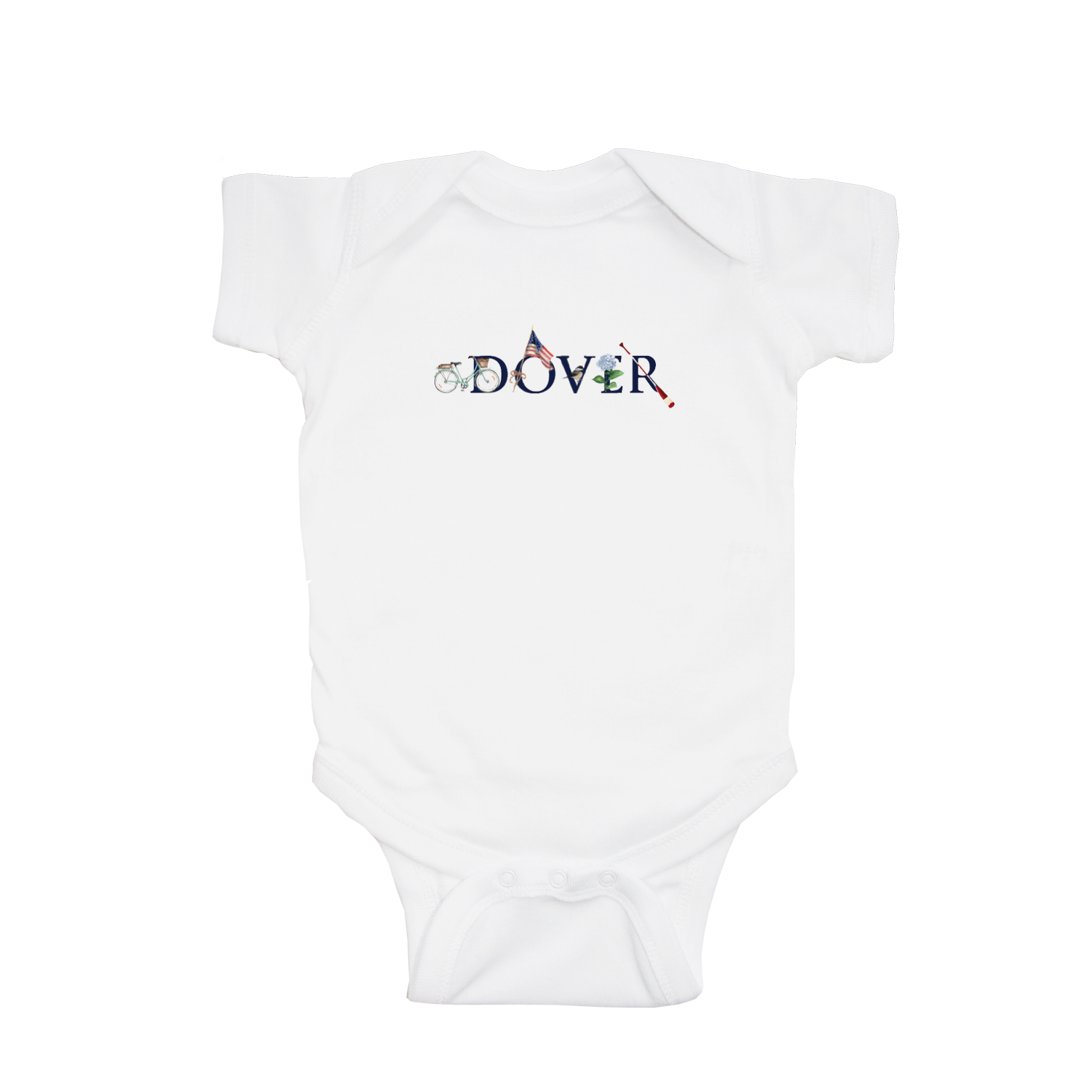 dover baby snap up short sleeve