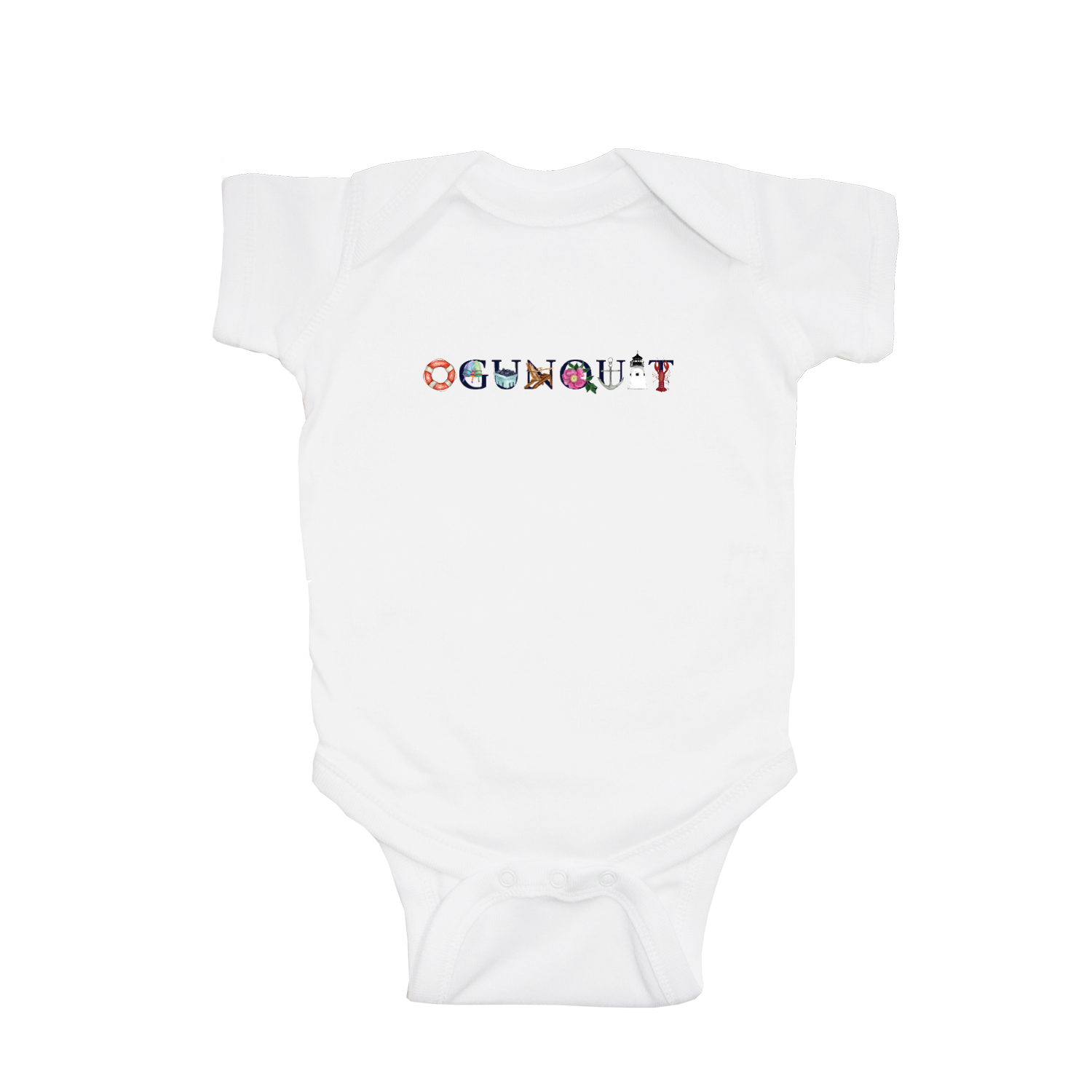 ogunquit baby snap up short sleeve