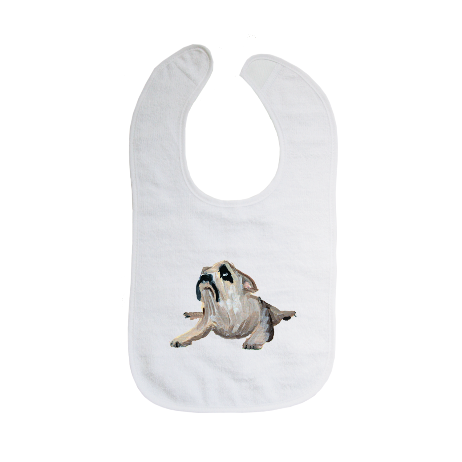 bulldog resting bib