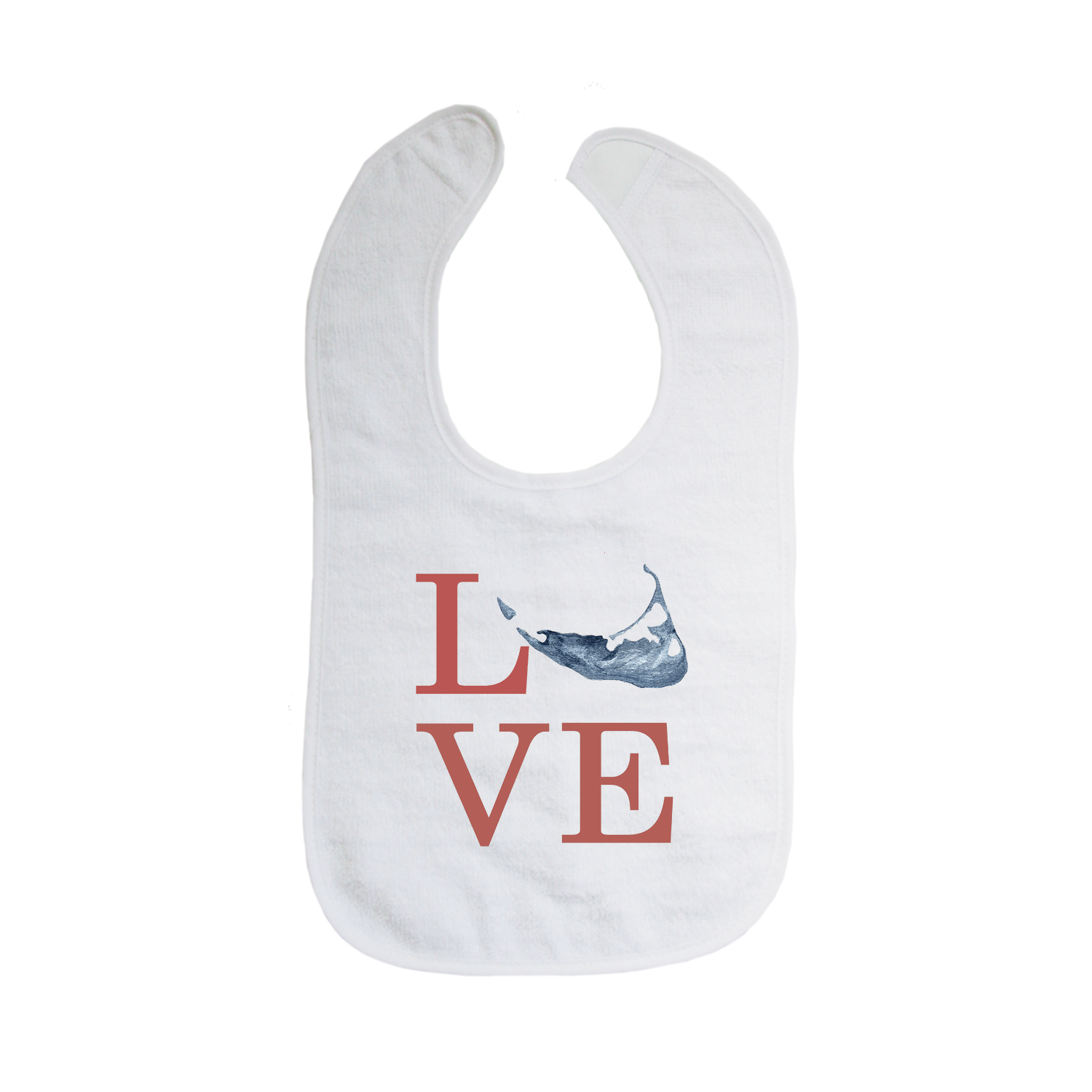 love nantucket island bib